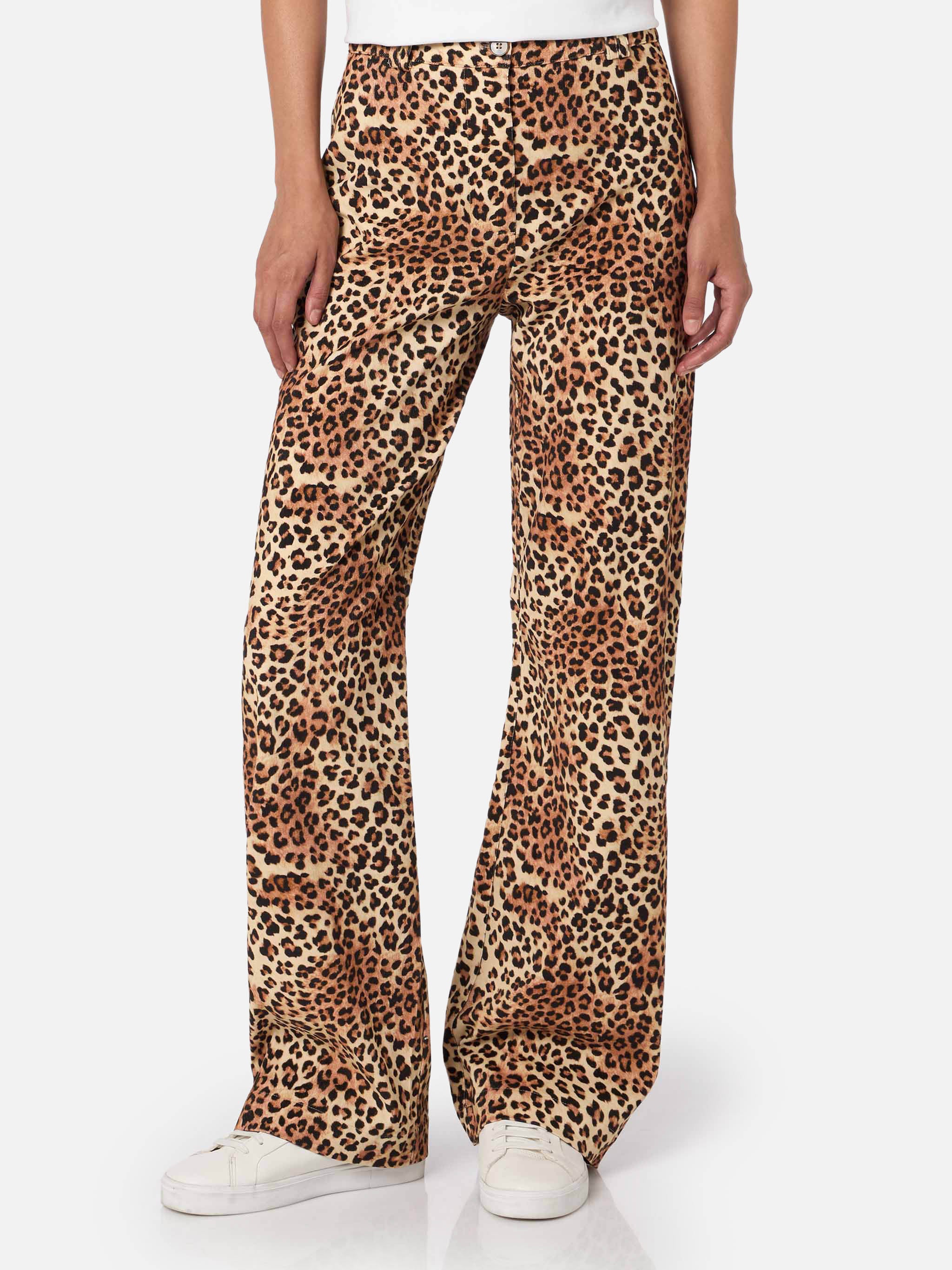 Lisbeth leopard corduroy pants