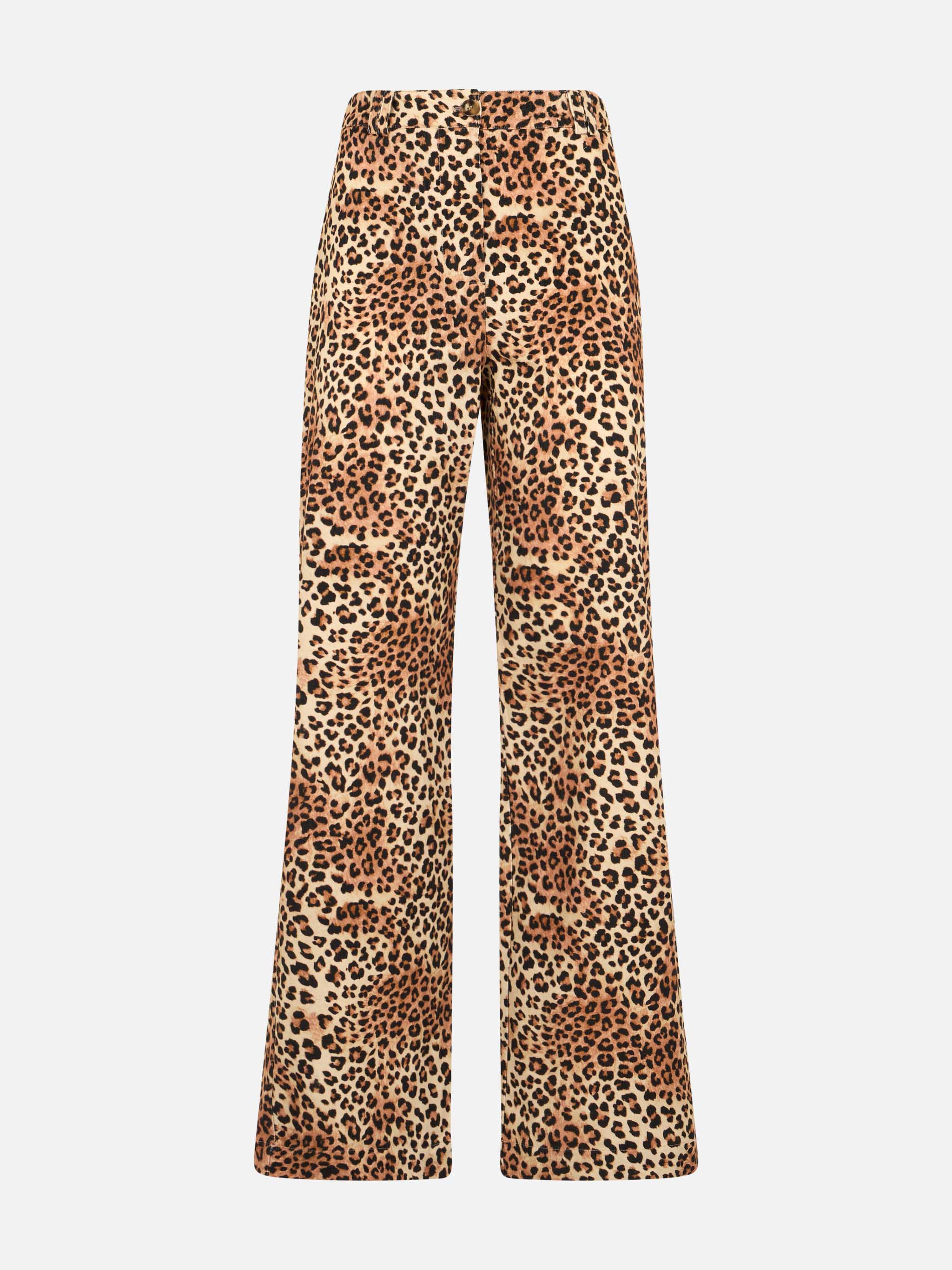 Lisbeth leopard corduroy pants - Image 4
