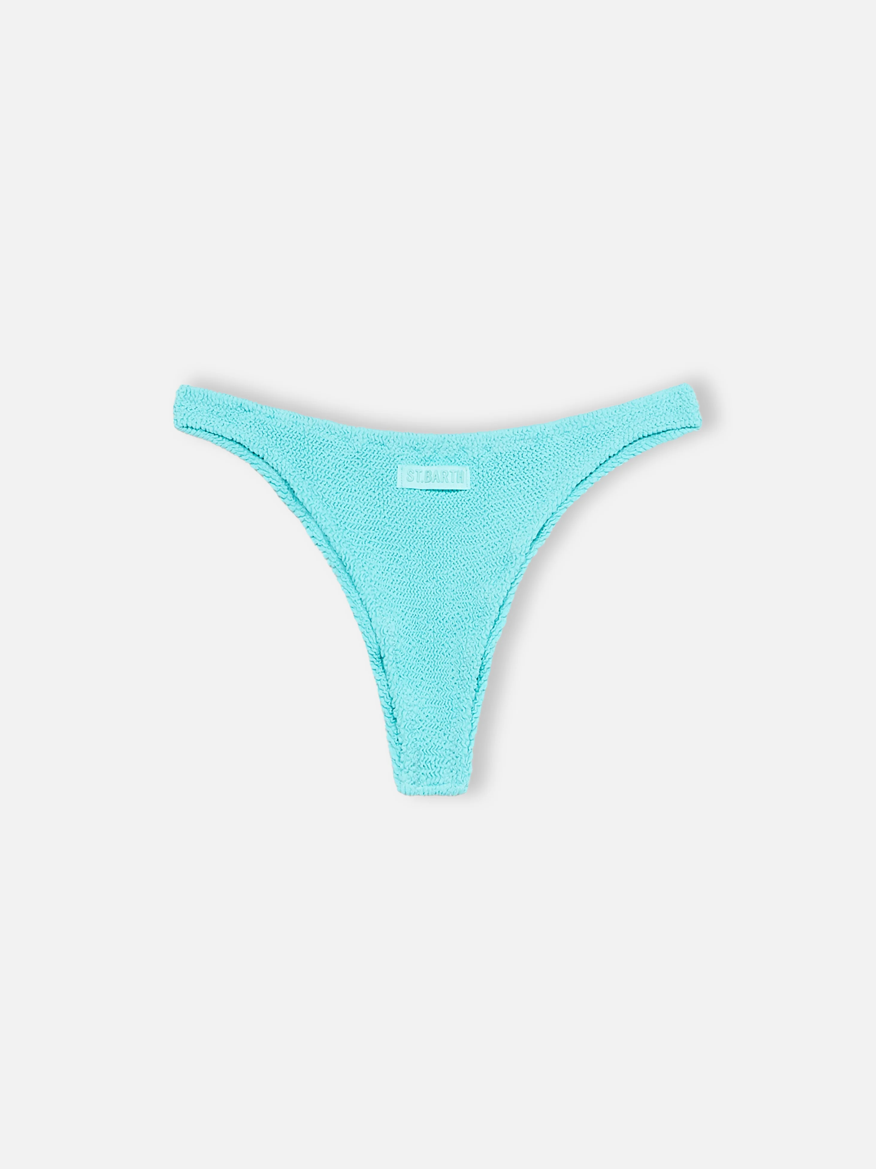 Naomi water green crinkle cheeky swim briefs - Image 2
