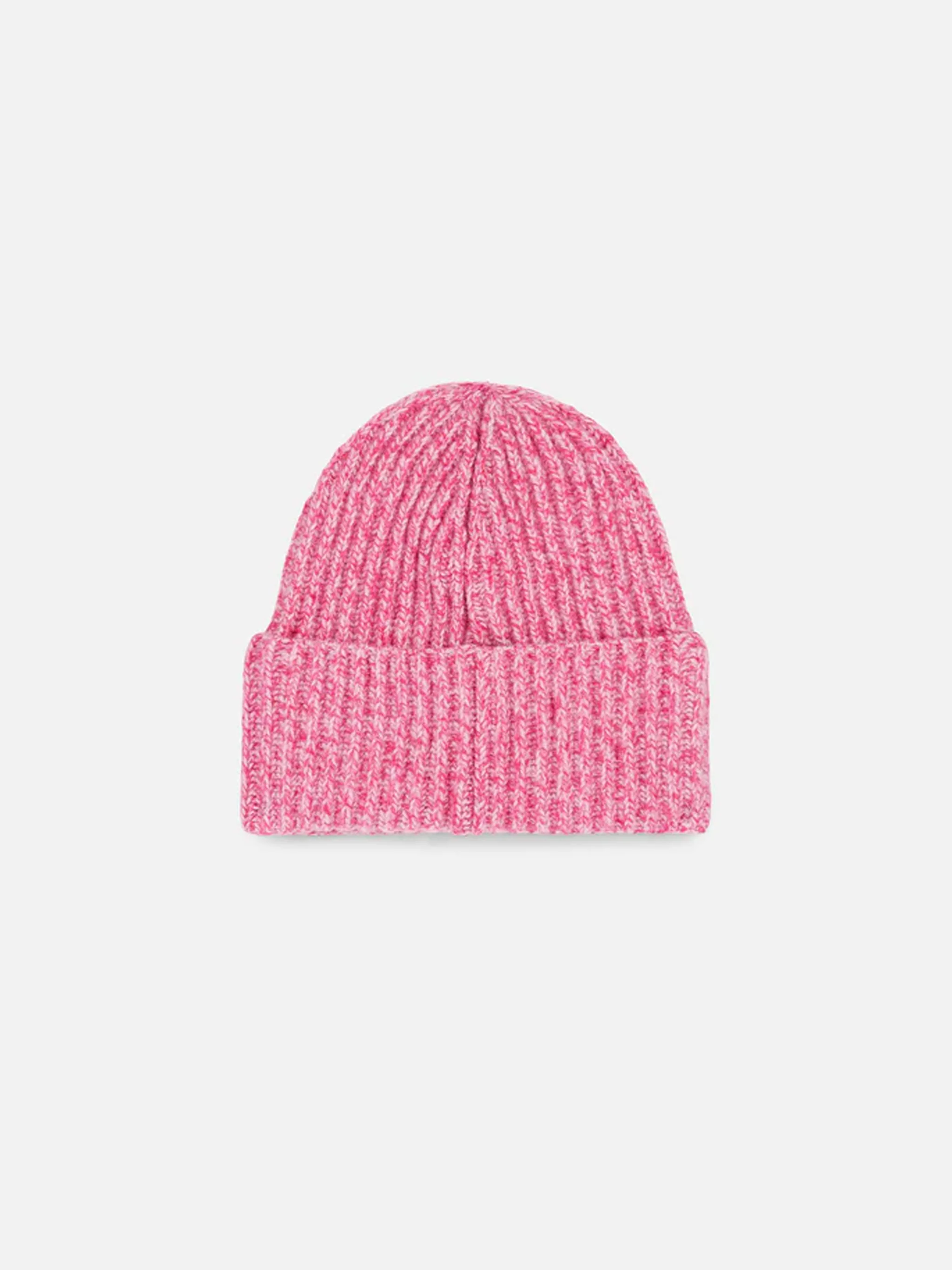 Girl pink mouliné beanie with Saint Barth embroidery - Image 2