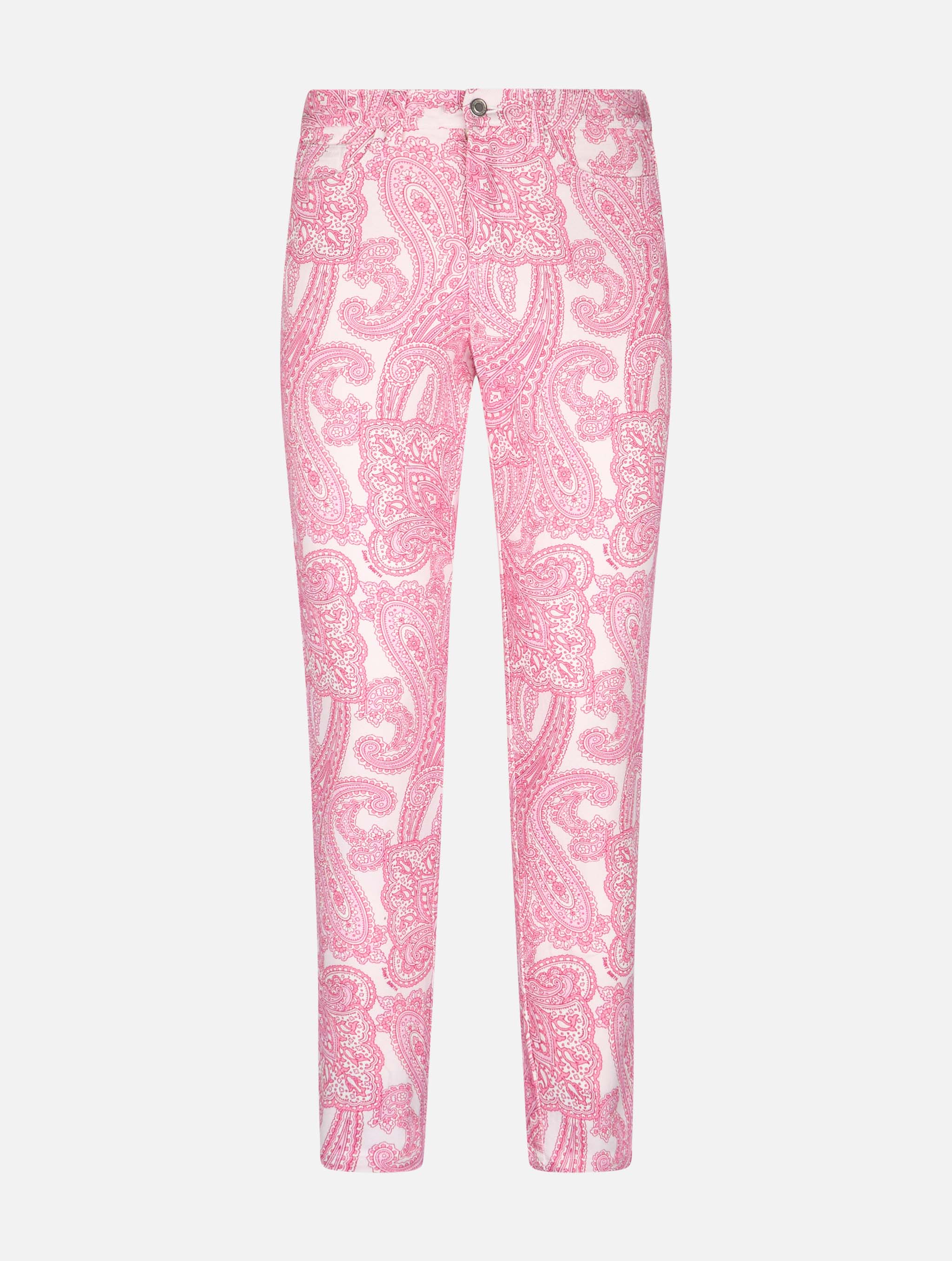 Pink paisley Belleville denim pants - Image 4