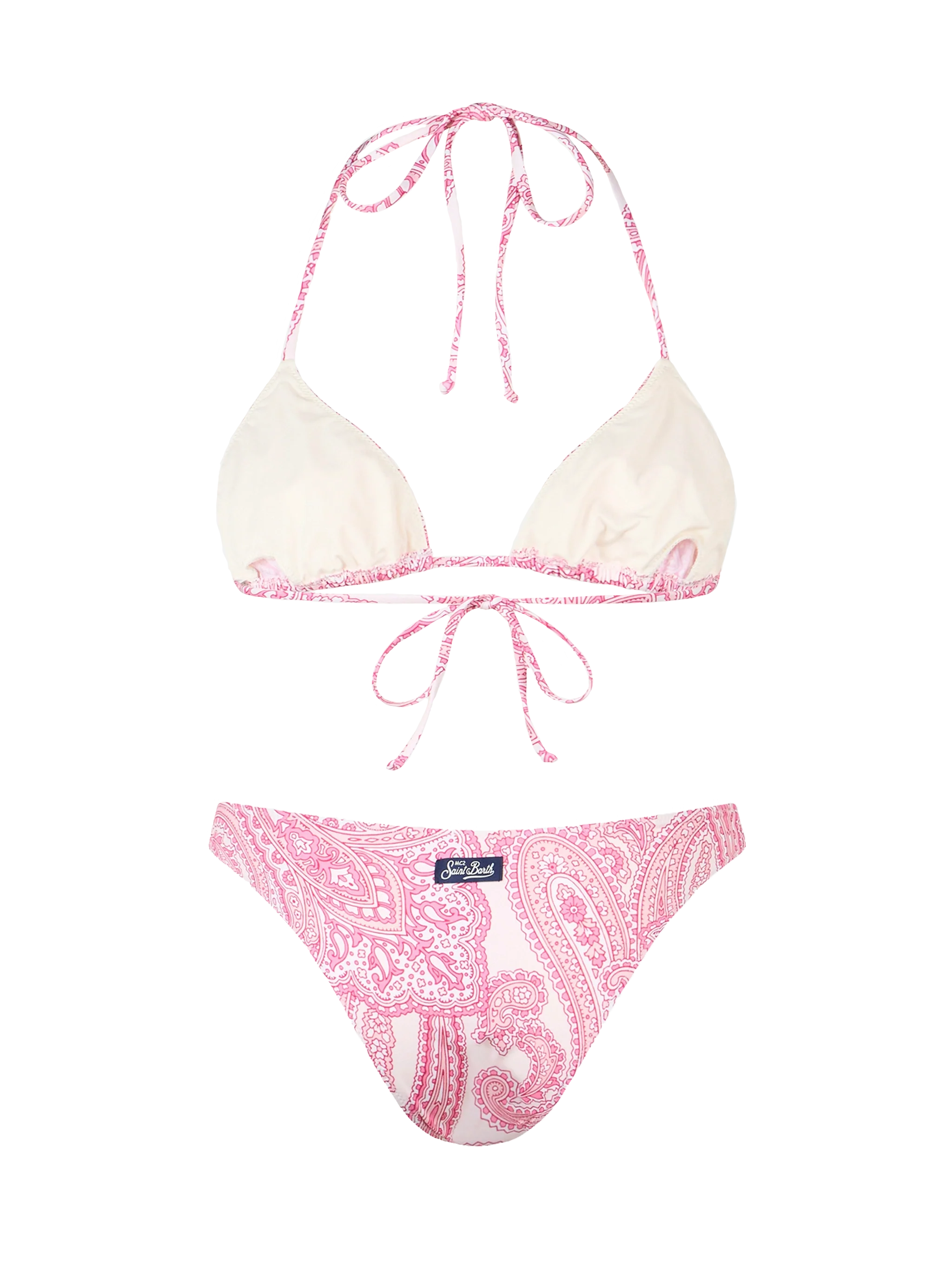 Leah Lido pink paisley triangle bikini - Image 3