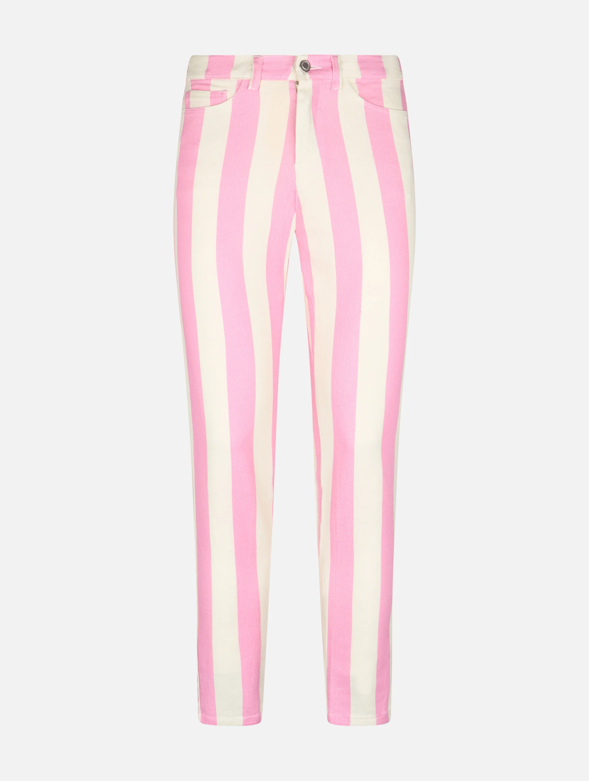 Belleville pink striped denim jeans - Image 4