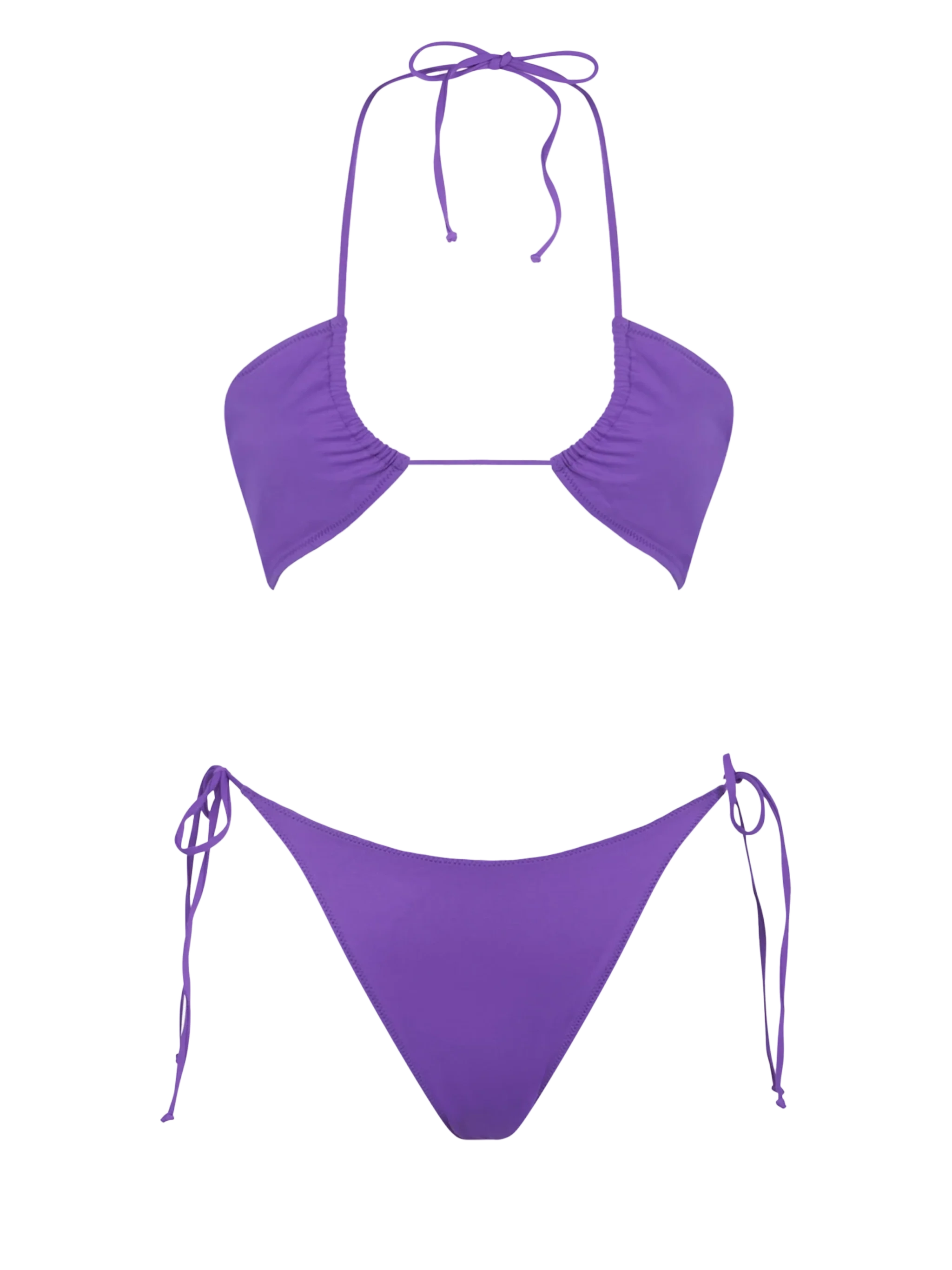 Dahlia Norah purple bandeau bikini