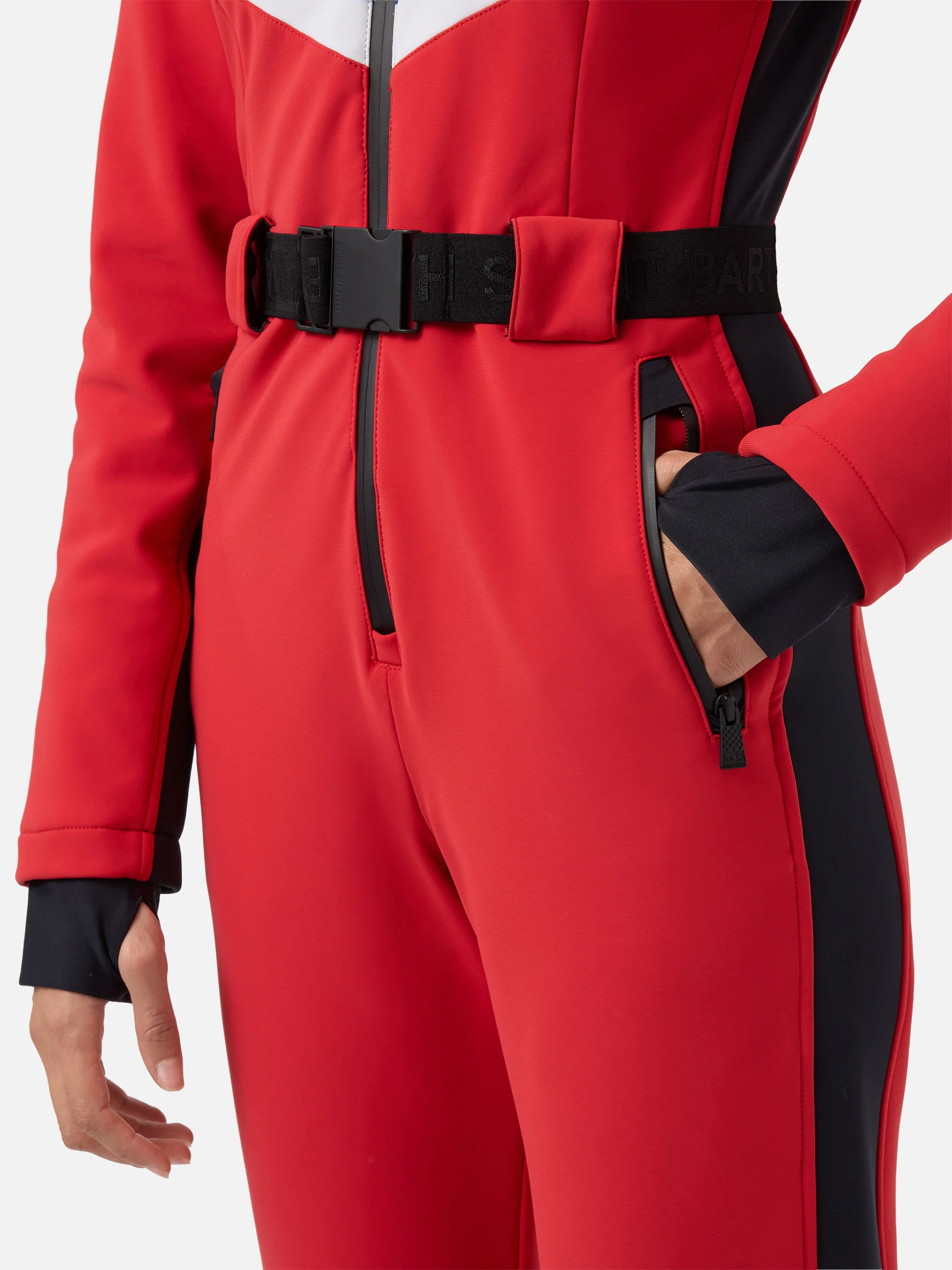 Garmisch red ski suit with RECCO® technology - Image 6