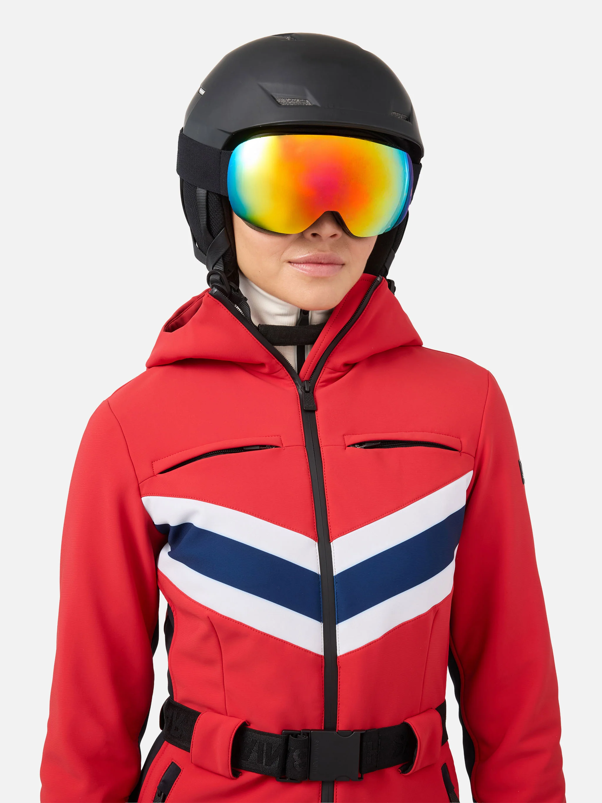 Garmisch red ski suit with RECCO® technology - Image 7