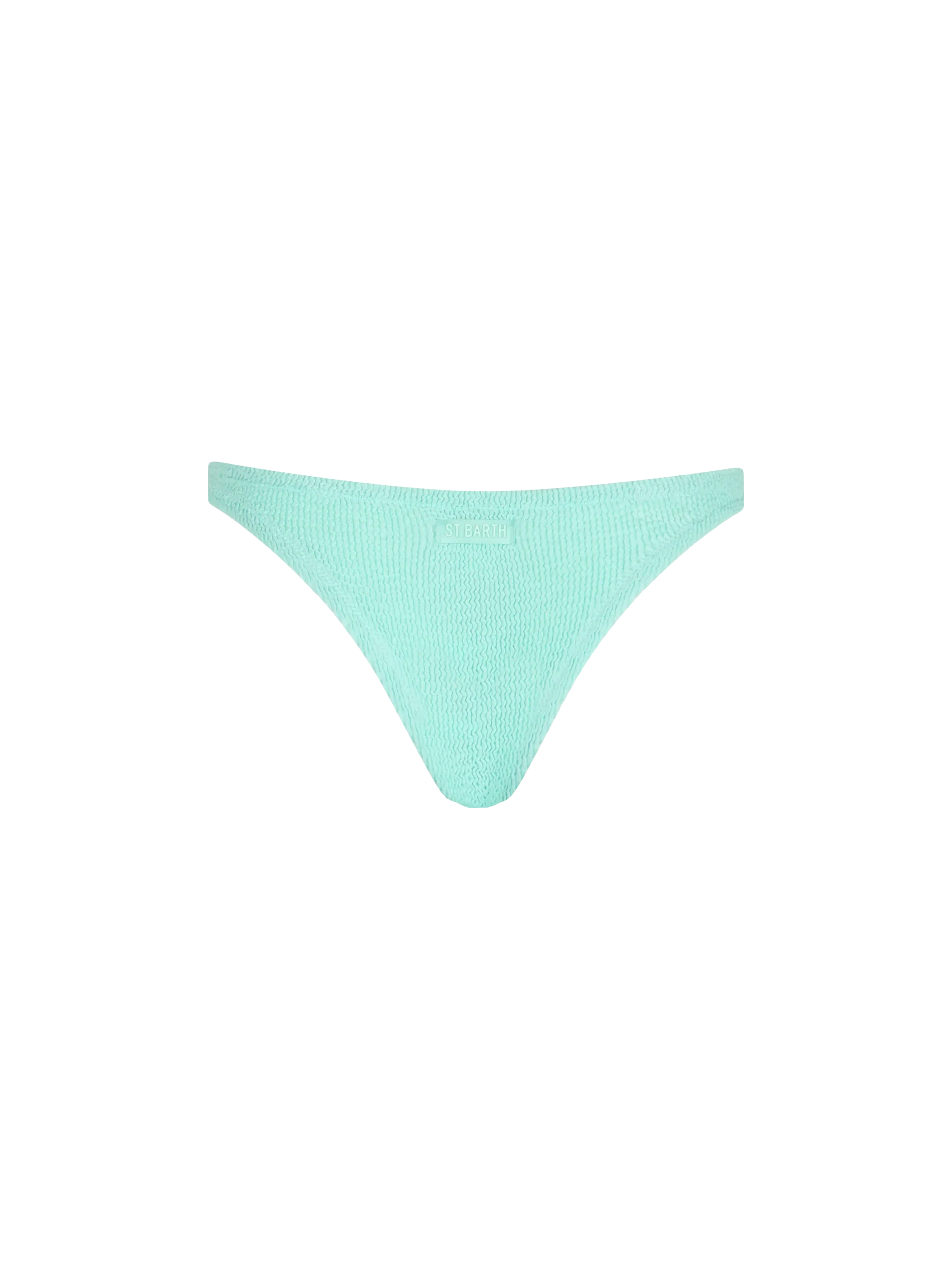 Sage green Naomi cheeky crinkle swim briefs - Image 2