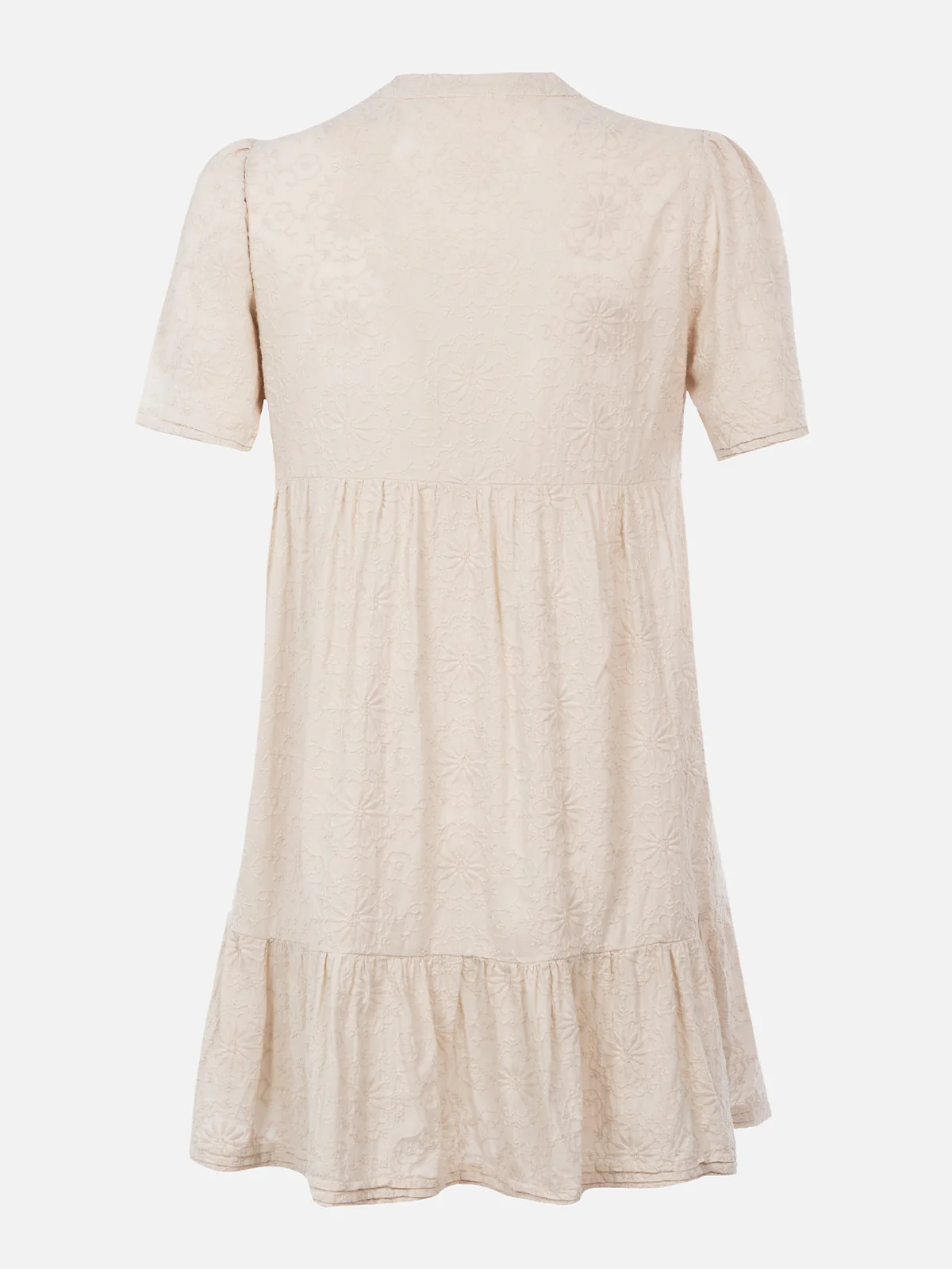 Siara black Sangallo cotton short dress - Image 5