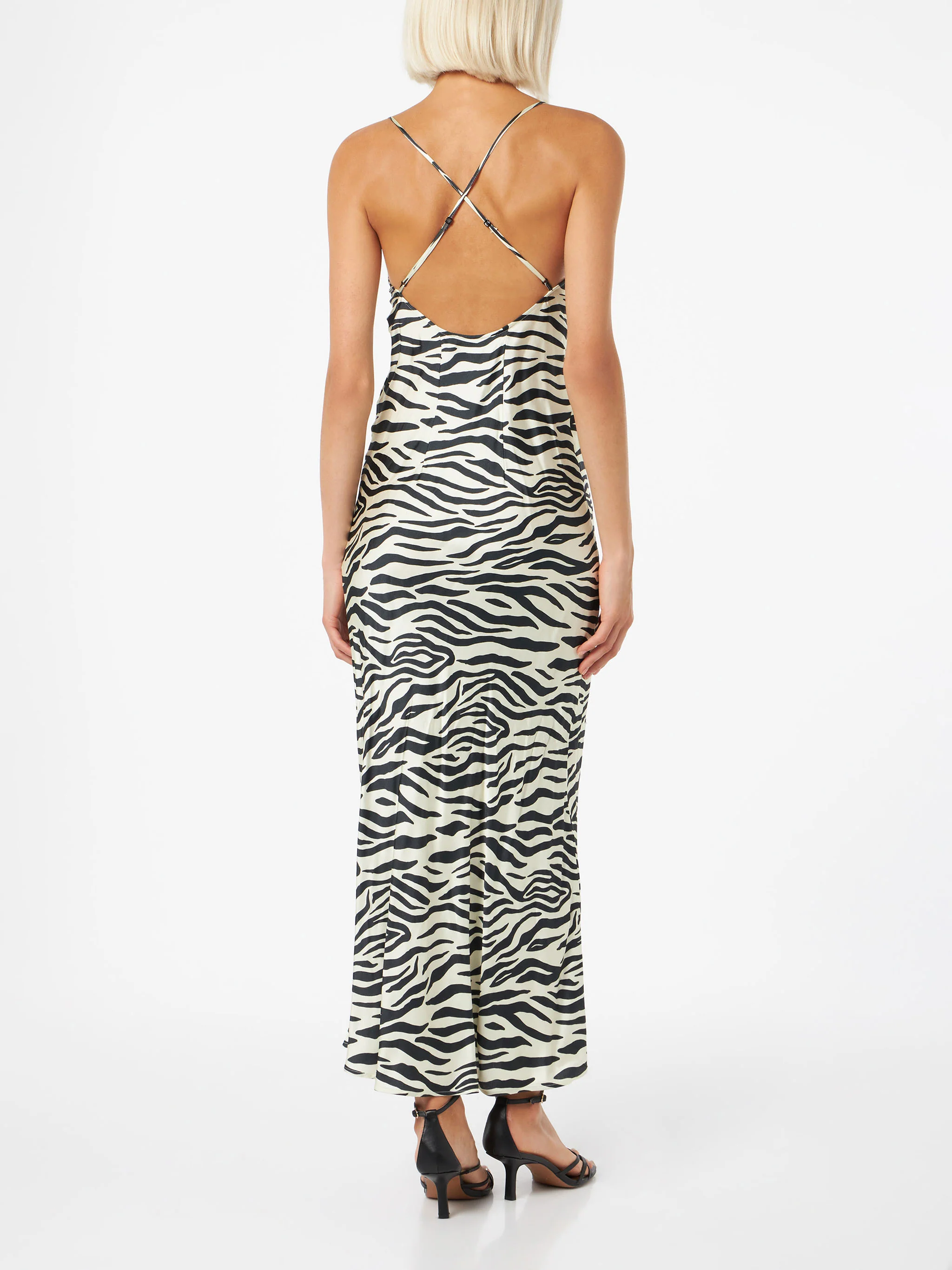 Eydis zebra satin slip dress - Image 2