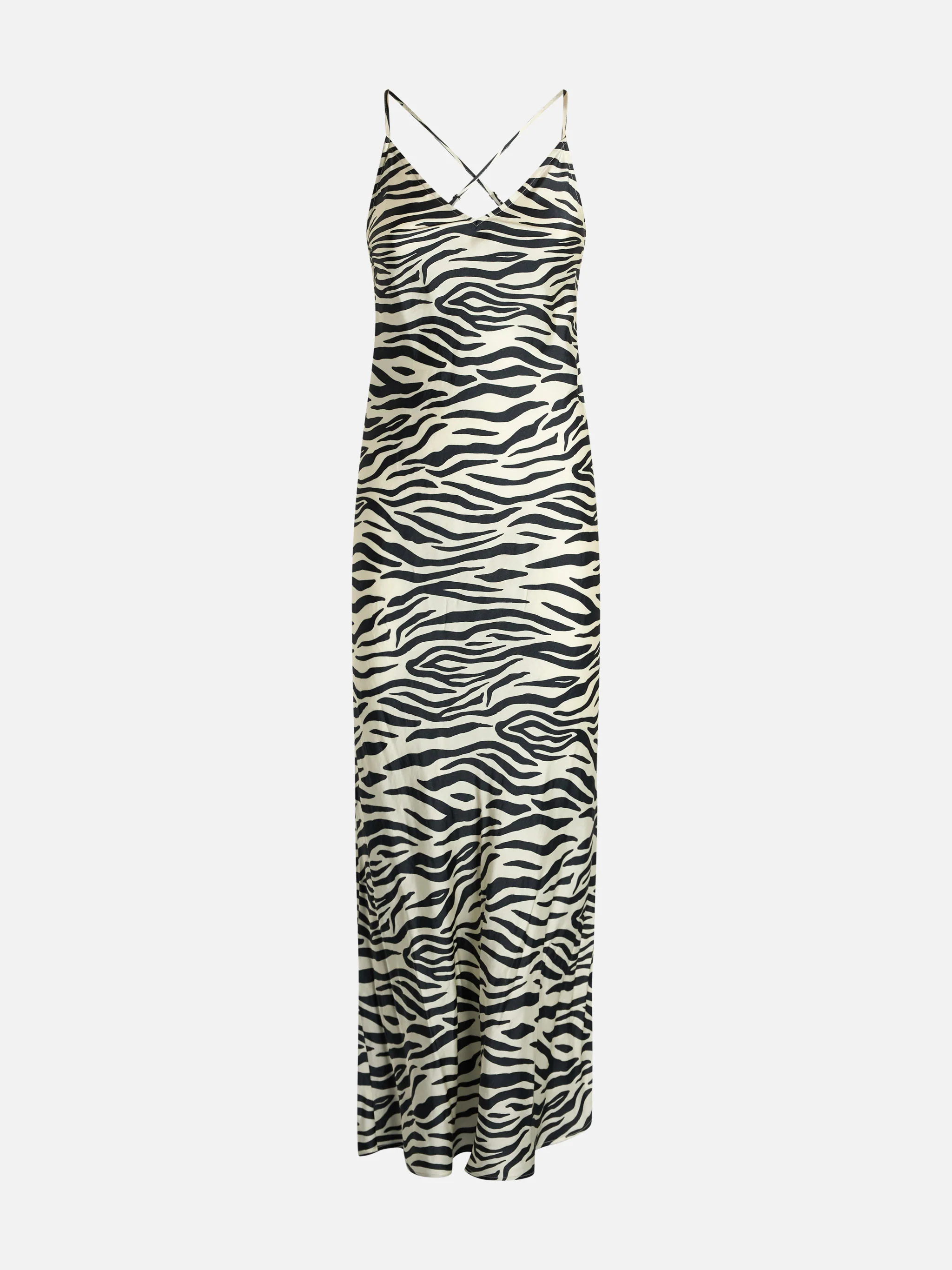 Eydis zebra satin slip dress - Image 4