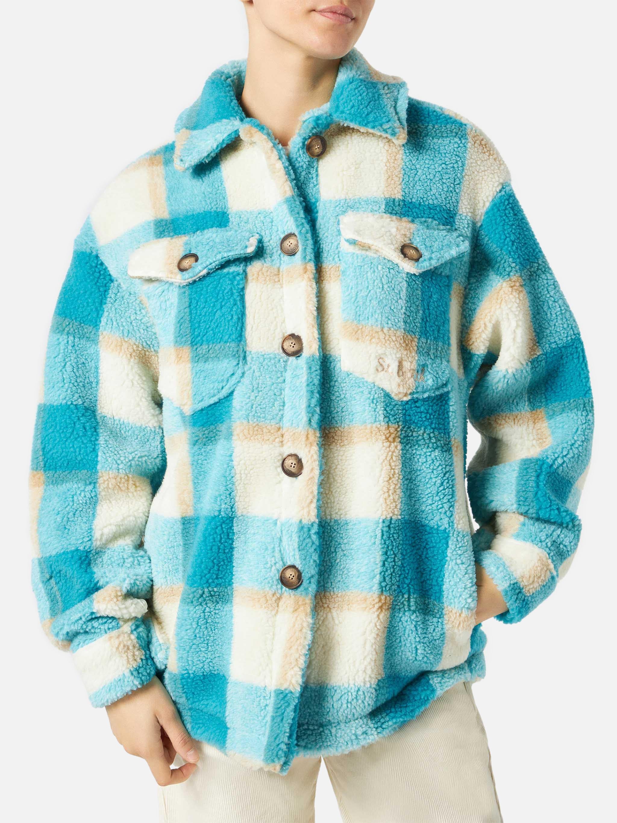 Tartan sherpa Elys overshirt