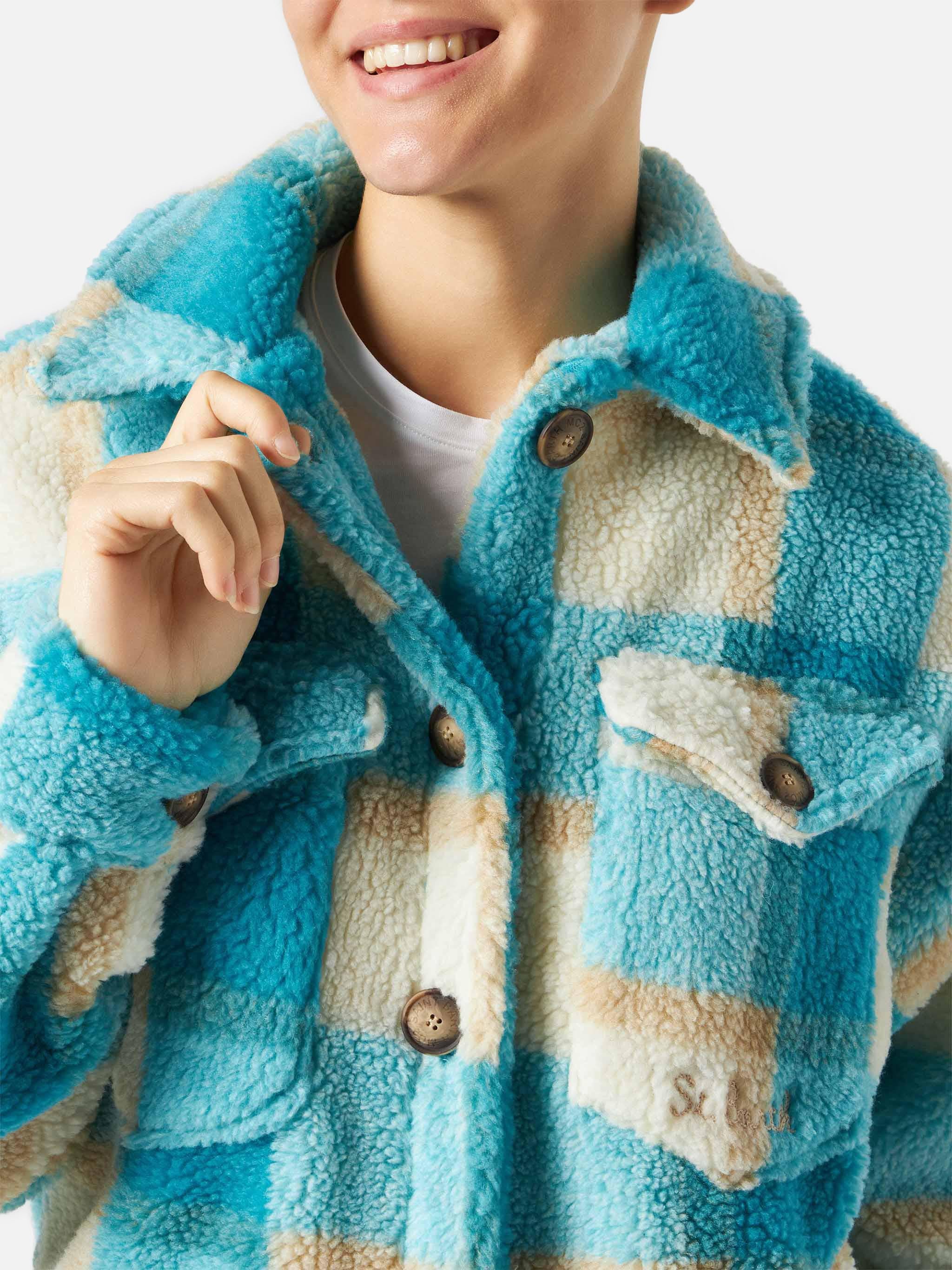 Tartan sherpa Elys overshirt - Image 2