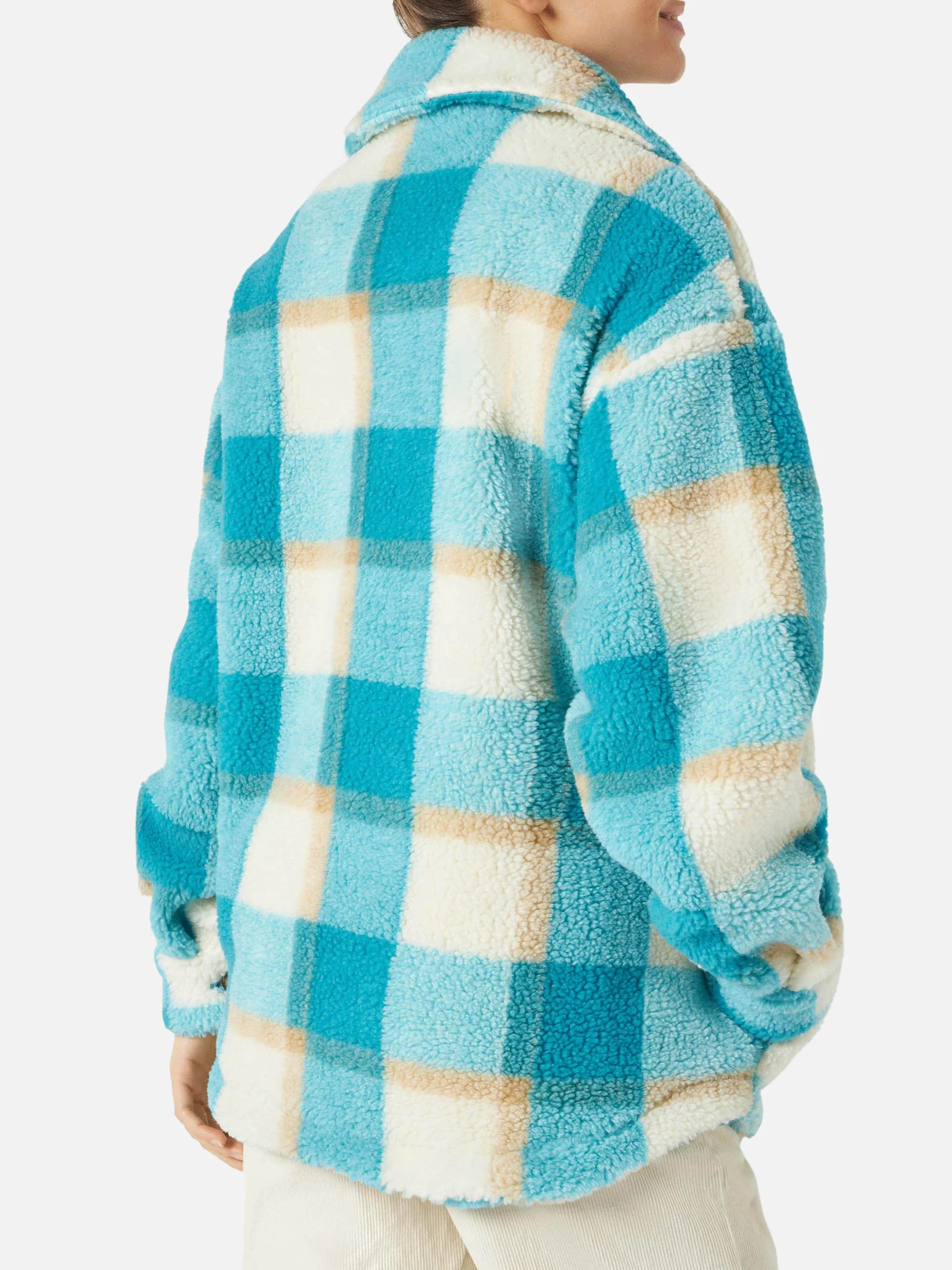 Tartan sherpa Elys overshirt - Image 3
