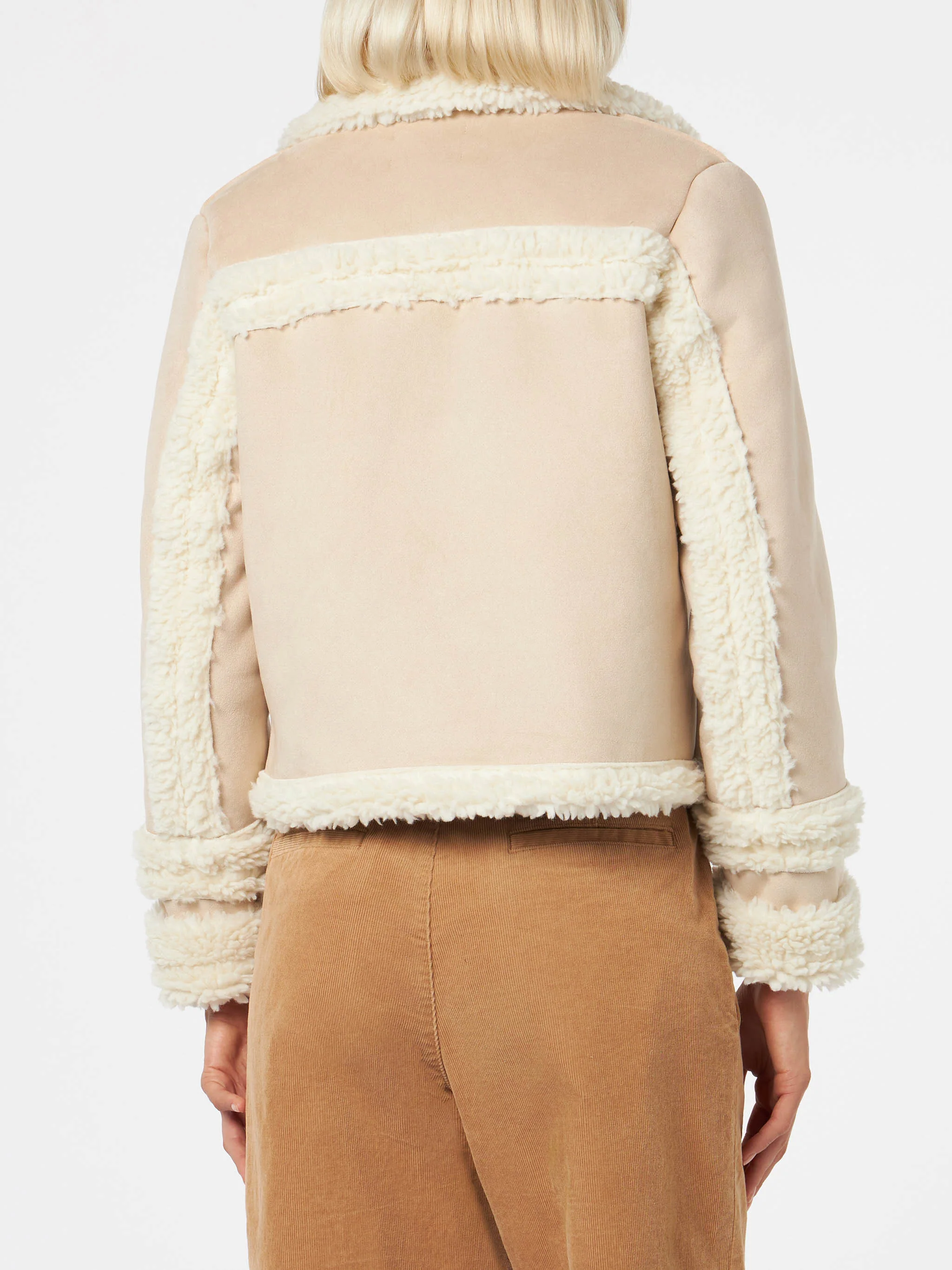 Hella beige shearling-effect jacket - Image 3