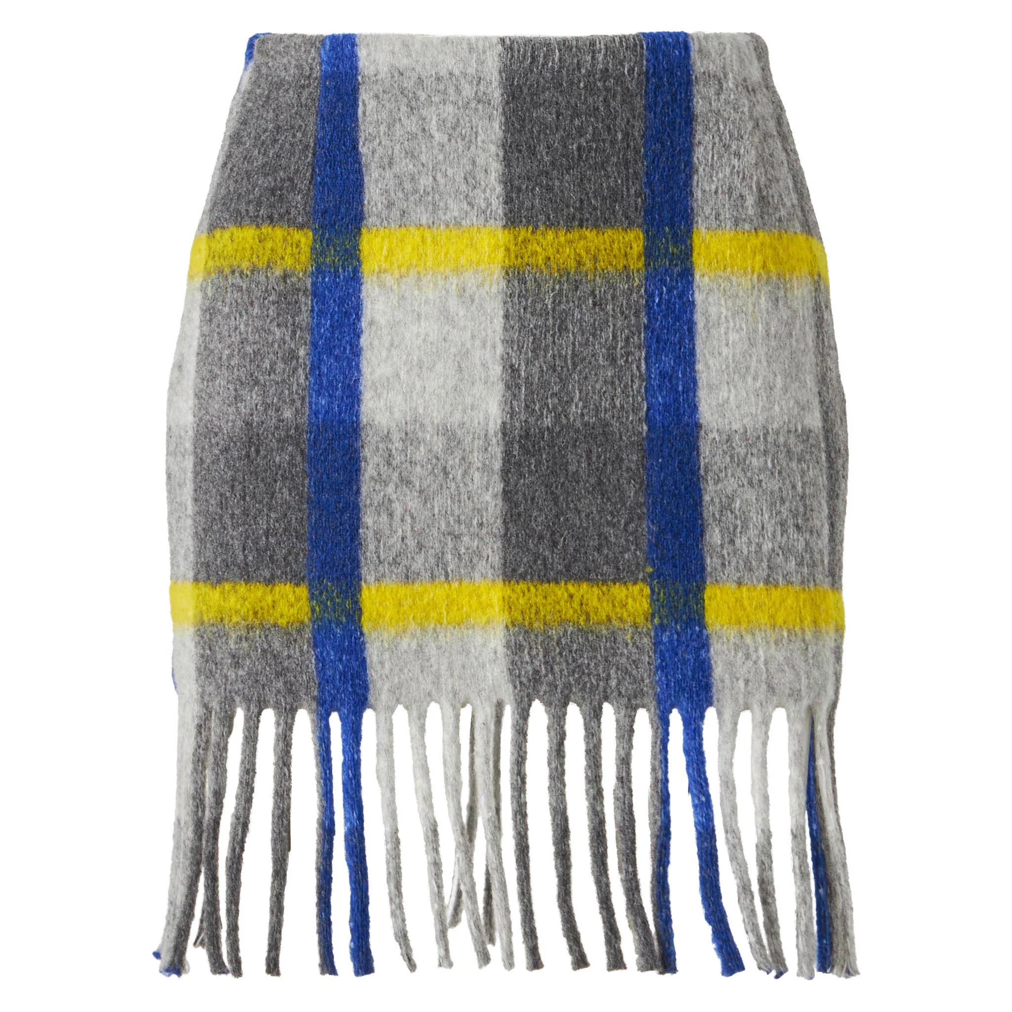 Katrine skirt with fringes and tartan pattern - Image 4