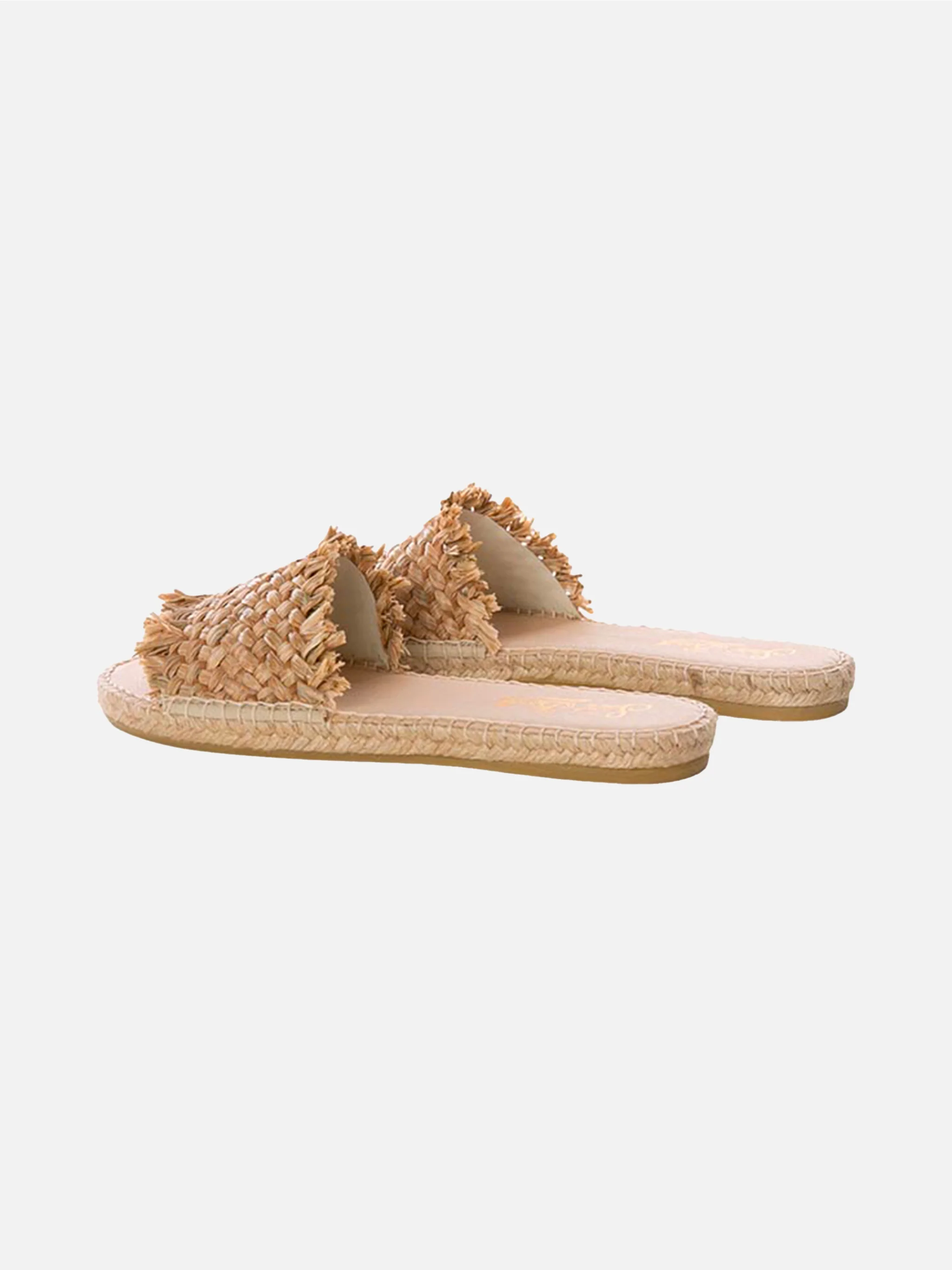 Natural Luz straw espadrilla slides - Image 3