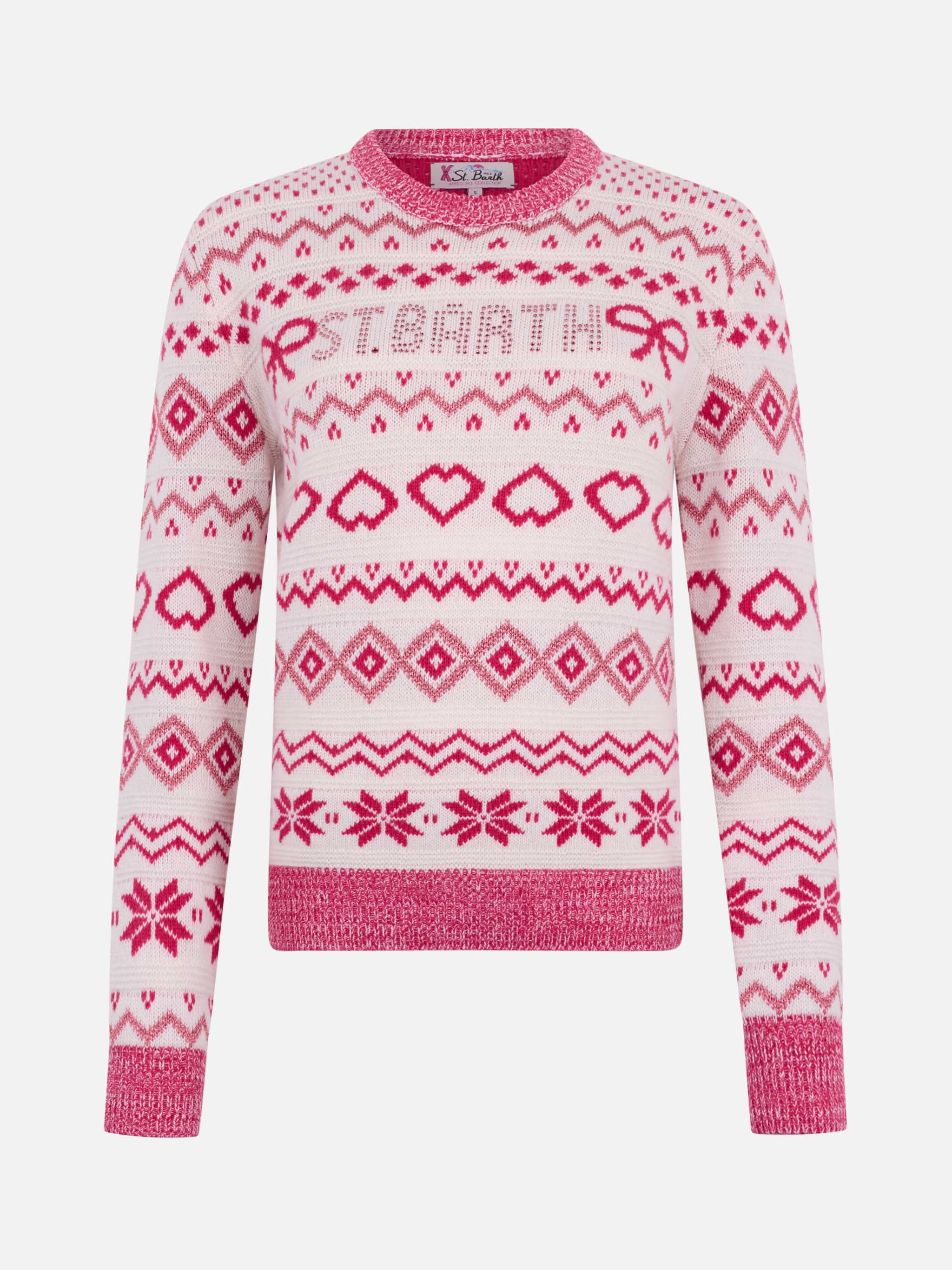 New Queen sweater with Nordic pattern and rhinestone logo - Image 2