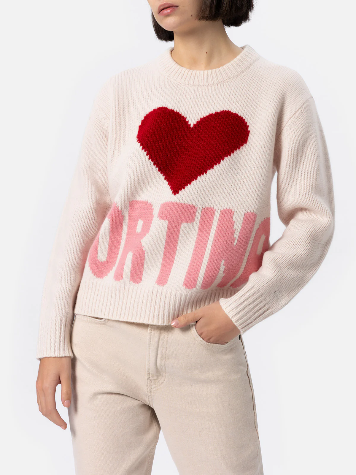 Kyla white Fair Isle Cortina sweater - Image 2