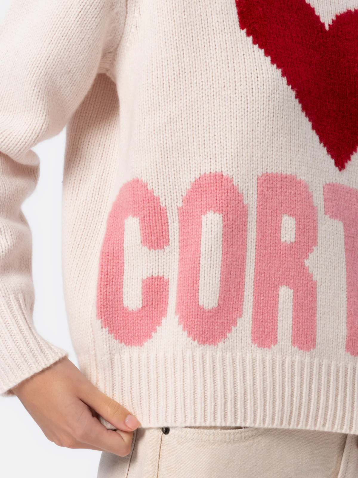 Kyla white Fair Isle Cortina sweater - Image 4