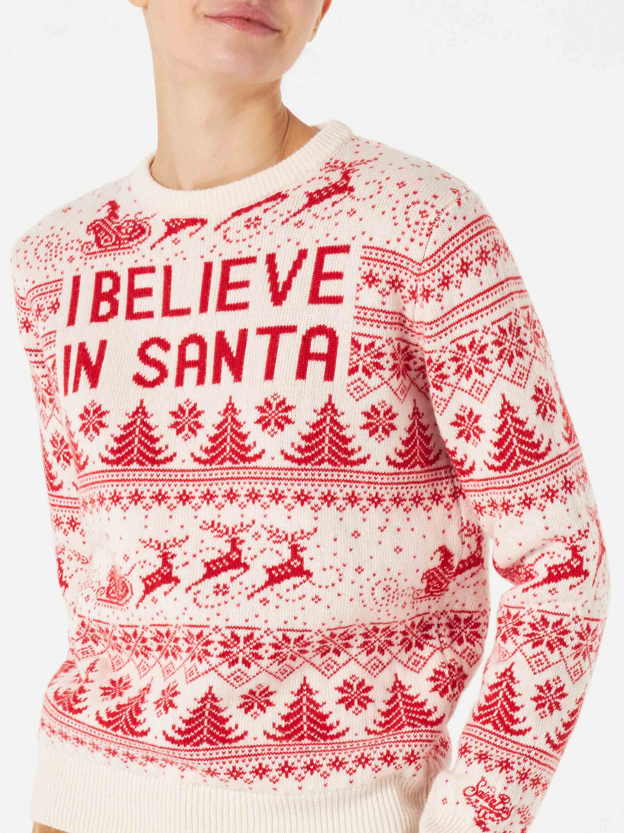 New Queen red and white Christmas jacquard sweater - Image 2