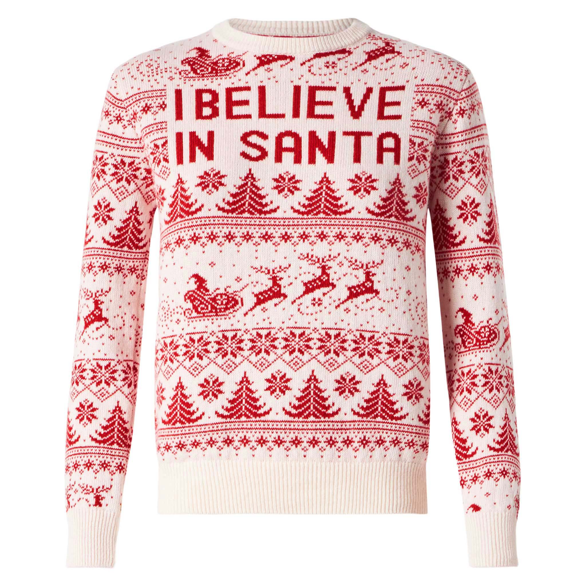 New Queen red and white Christmas jacquard sweater - Image 4