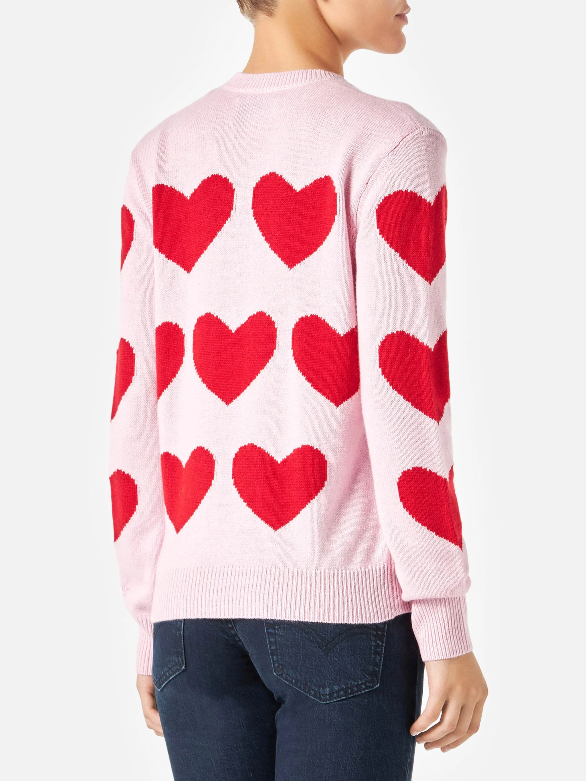 New Queen heart jacquard sweater with embroidery - Image 3