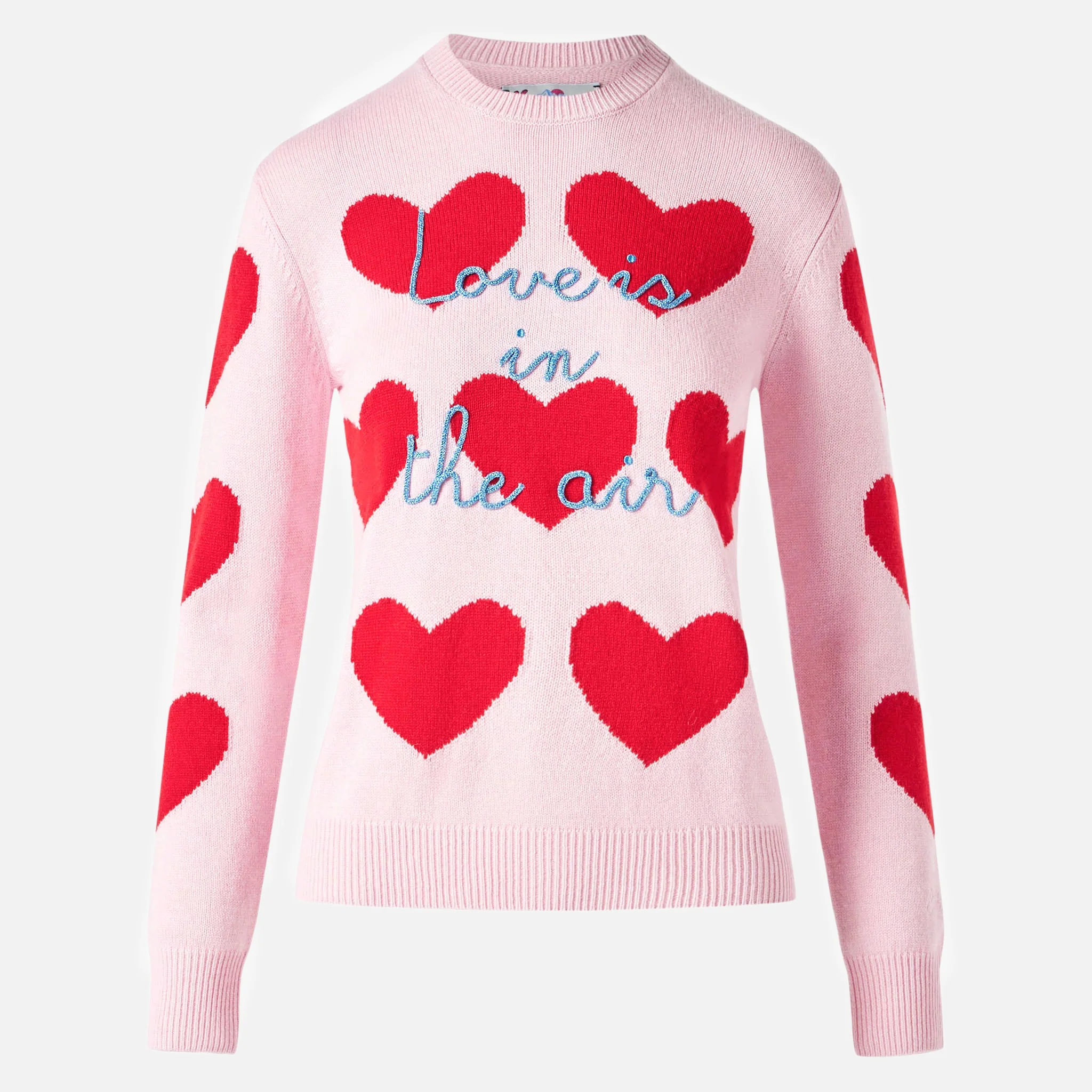New Queen heart jacquard sweater with embroidery - Image 4