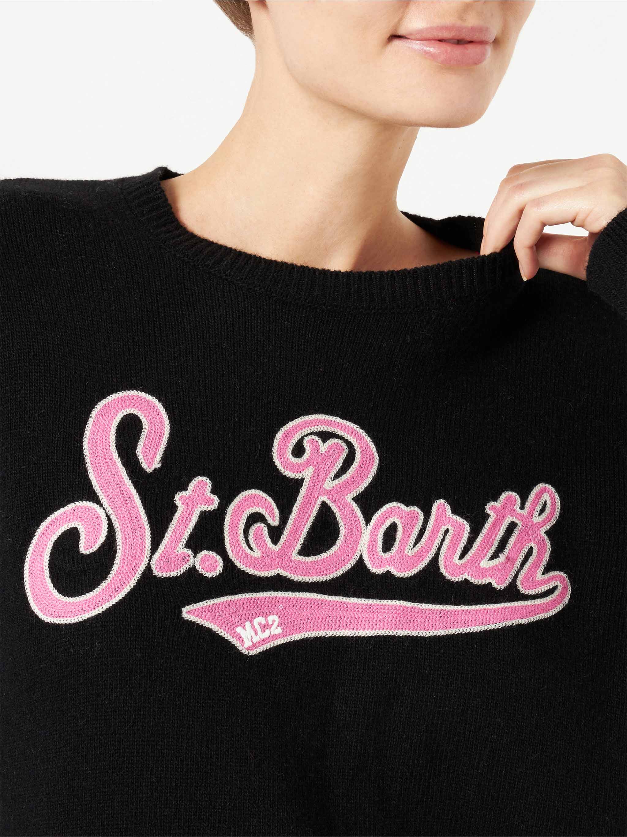 Black New Queen sweater with terry logo - Image 2