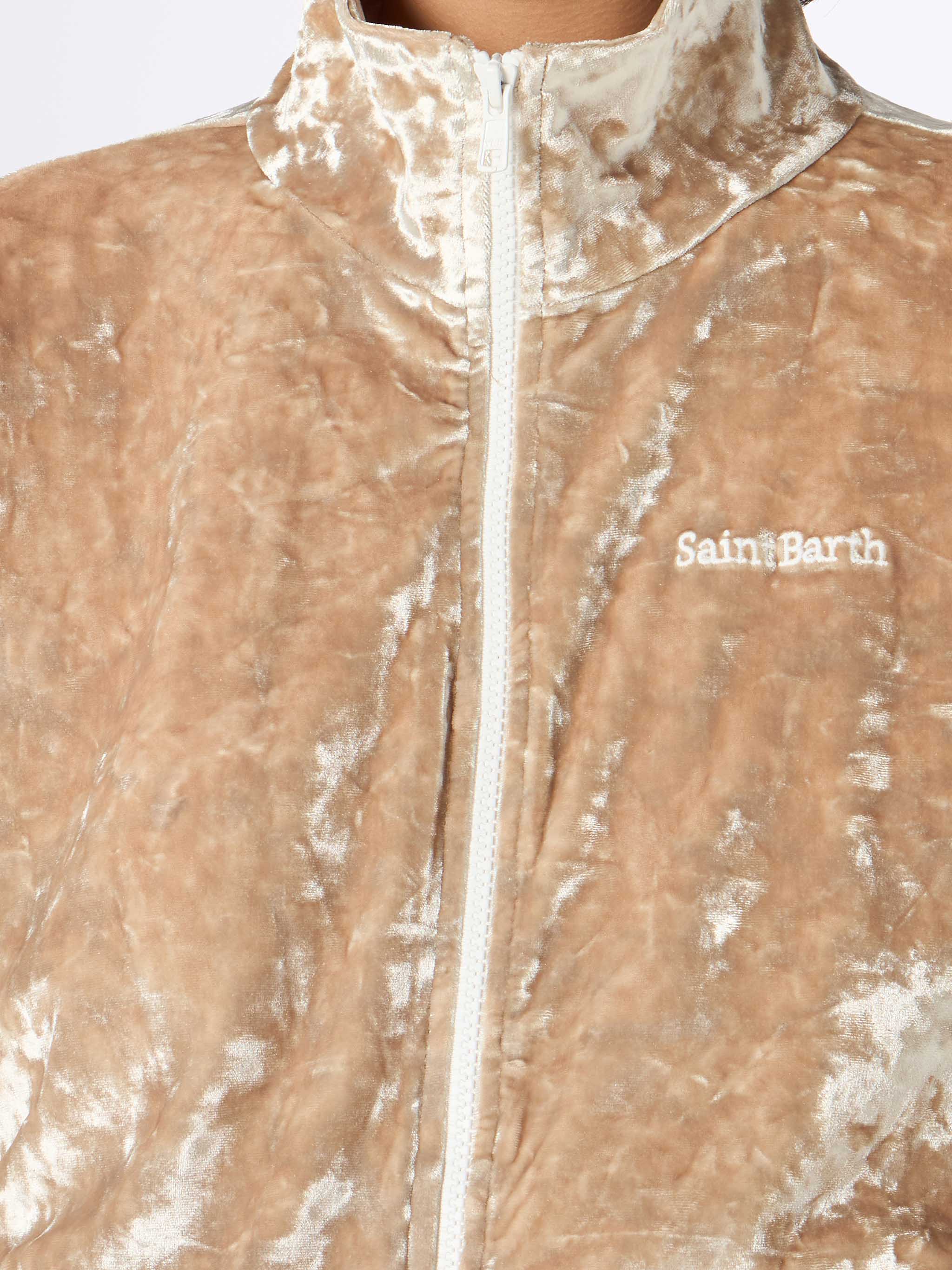 Miriam beige chenille sweatshirt - Image 2