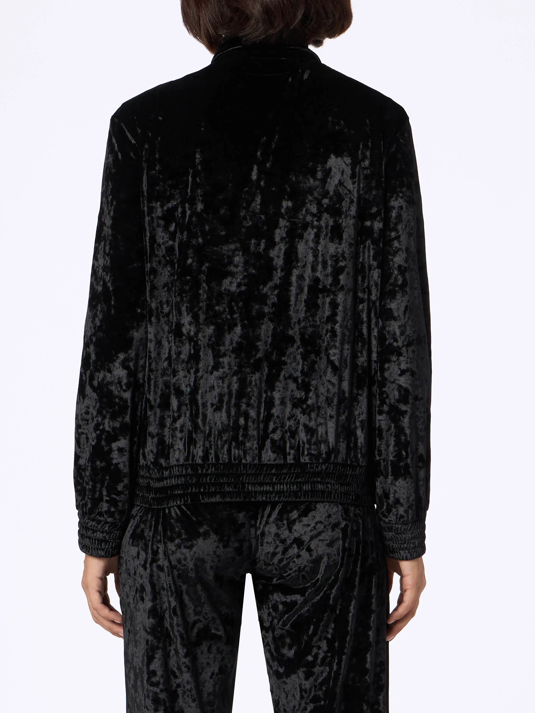 Miriam black chenille sweatshirt with embroidery - Image 4