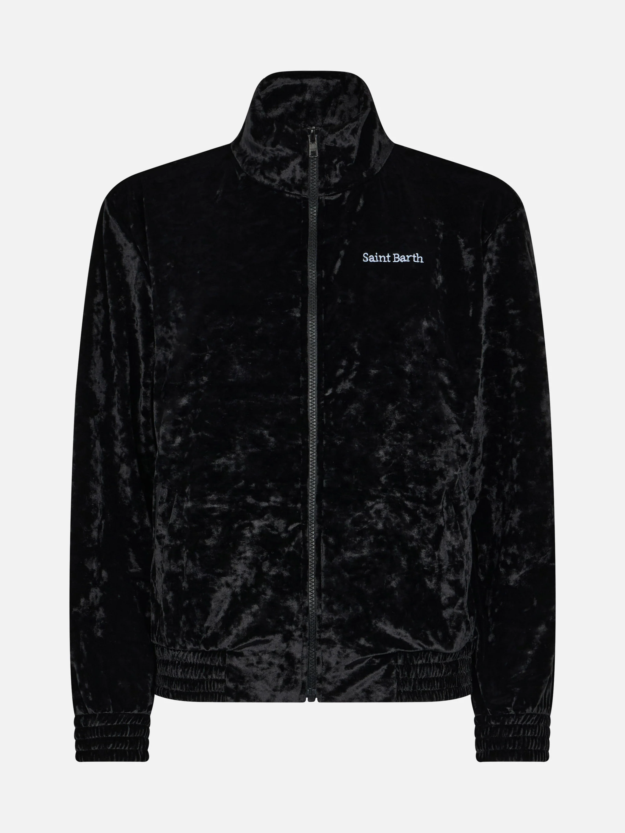 Miriam black chenille sweatshirt with embroidery - Image 5