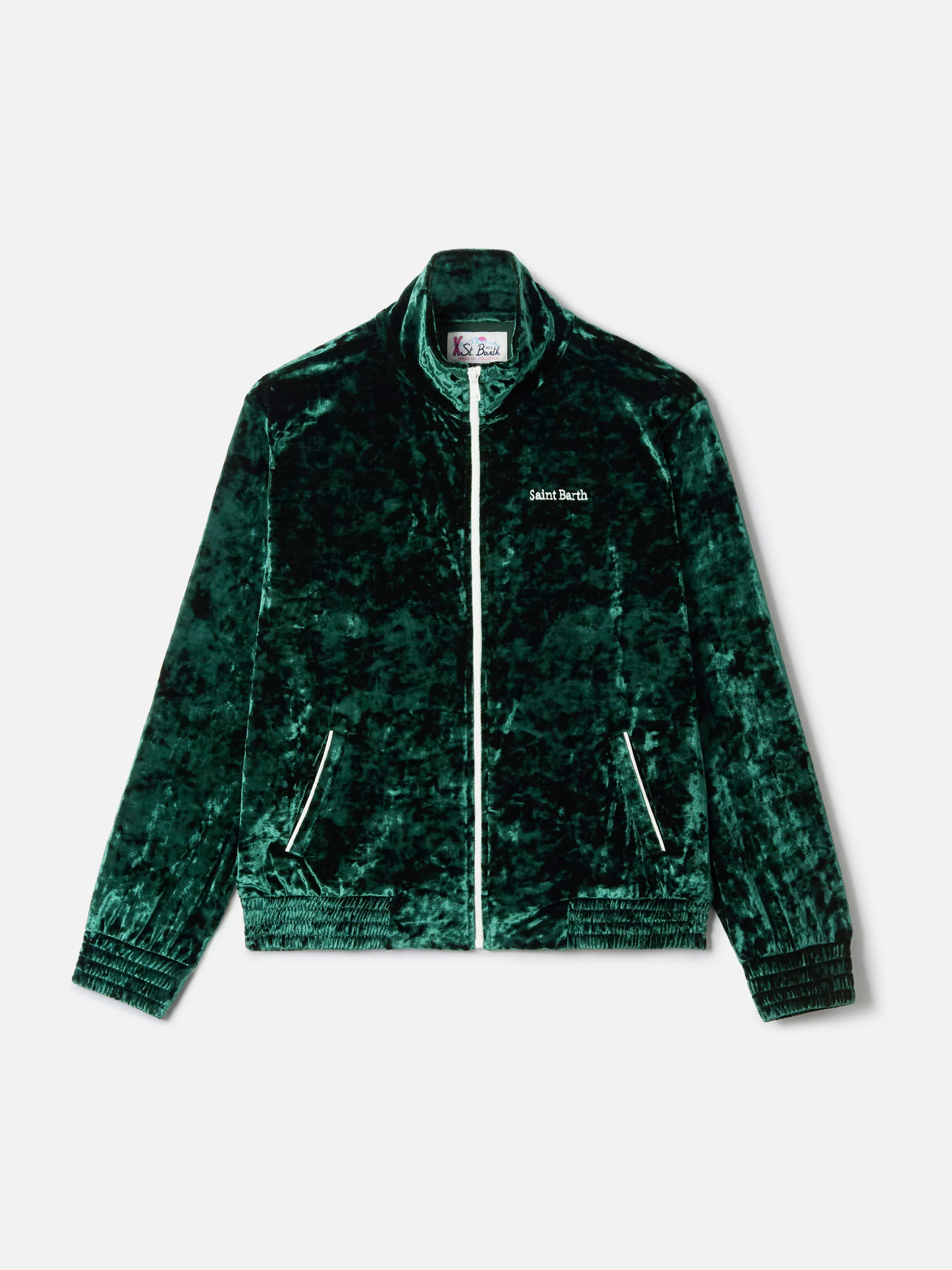 Miriam green chenille sweatshirt with embroidery - Image 6