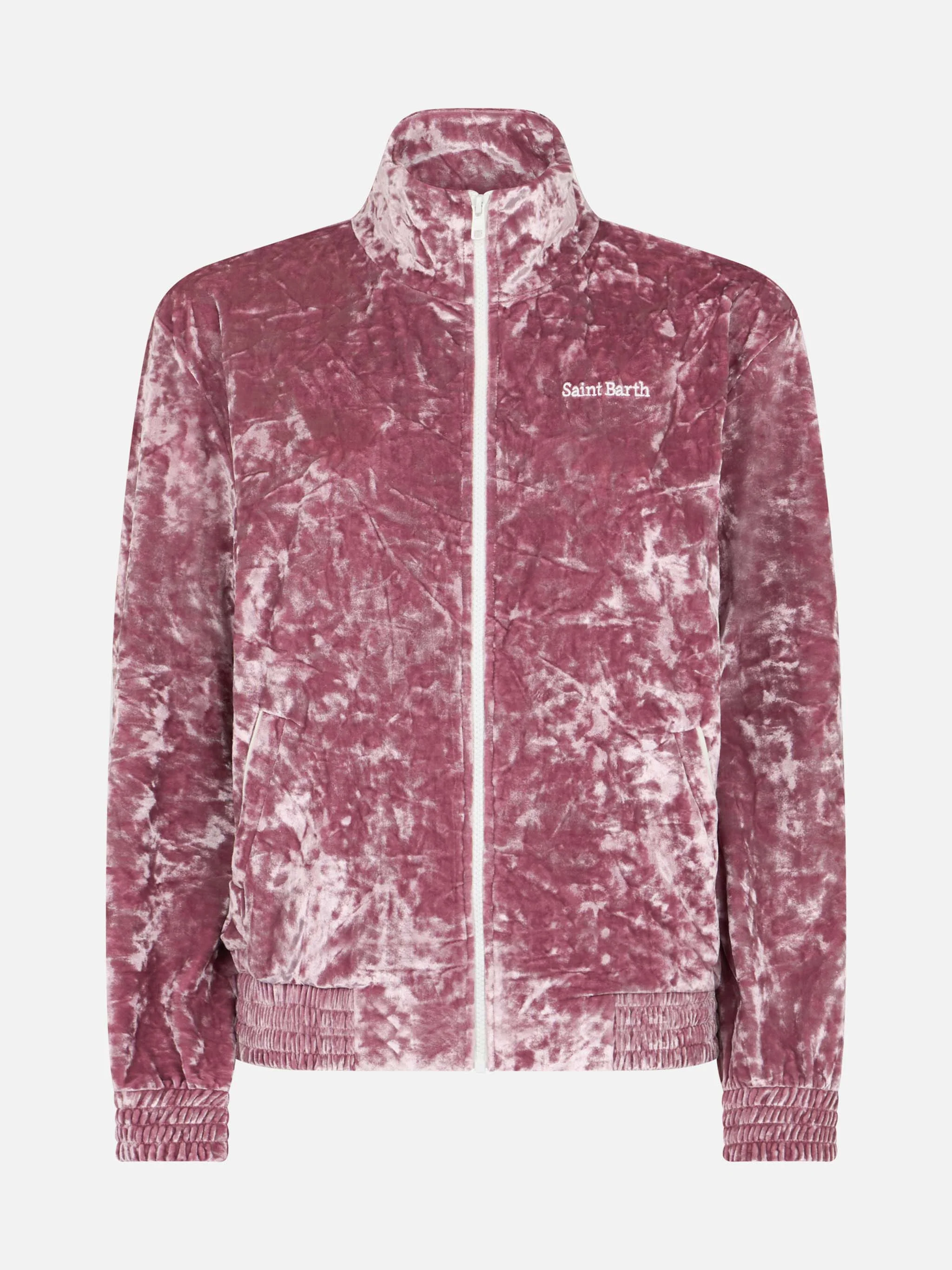 Miriam pink chenille zip hoodie - Image 5
