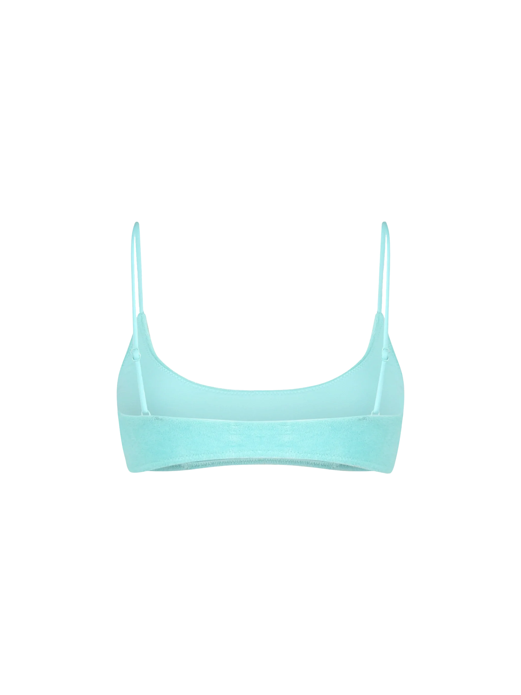 Judy water green terry bralette bikini top - Image 2
