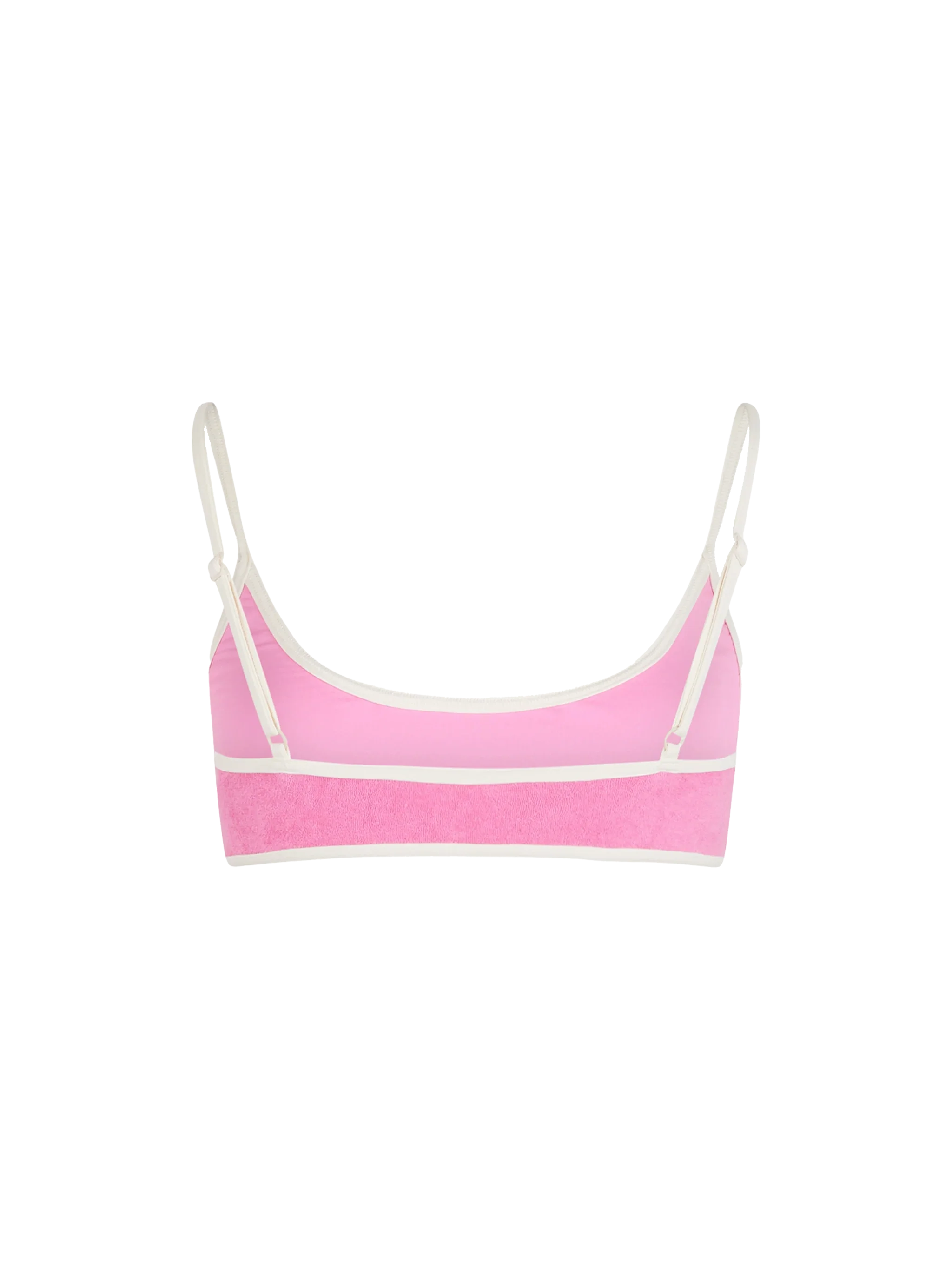 Terry Judy bralette bikini top with piping - Image 2