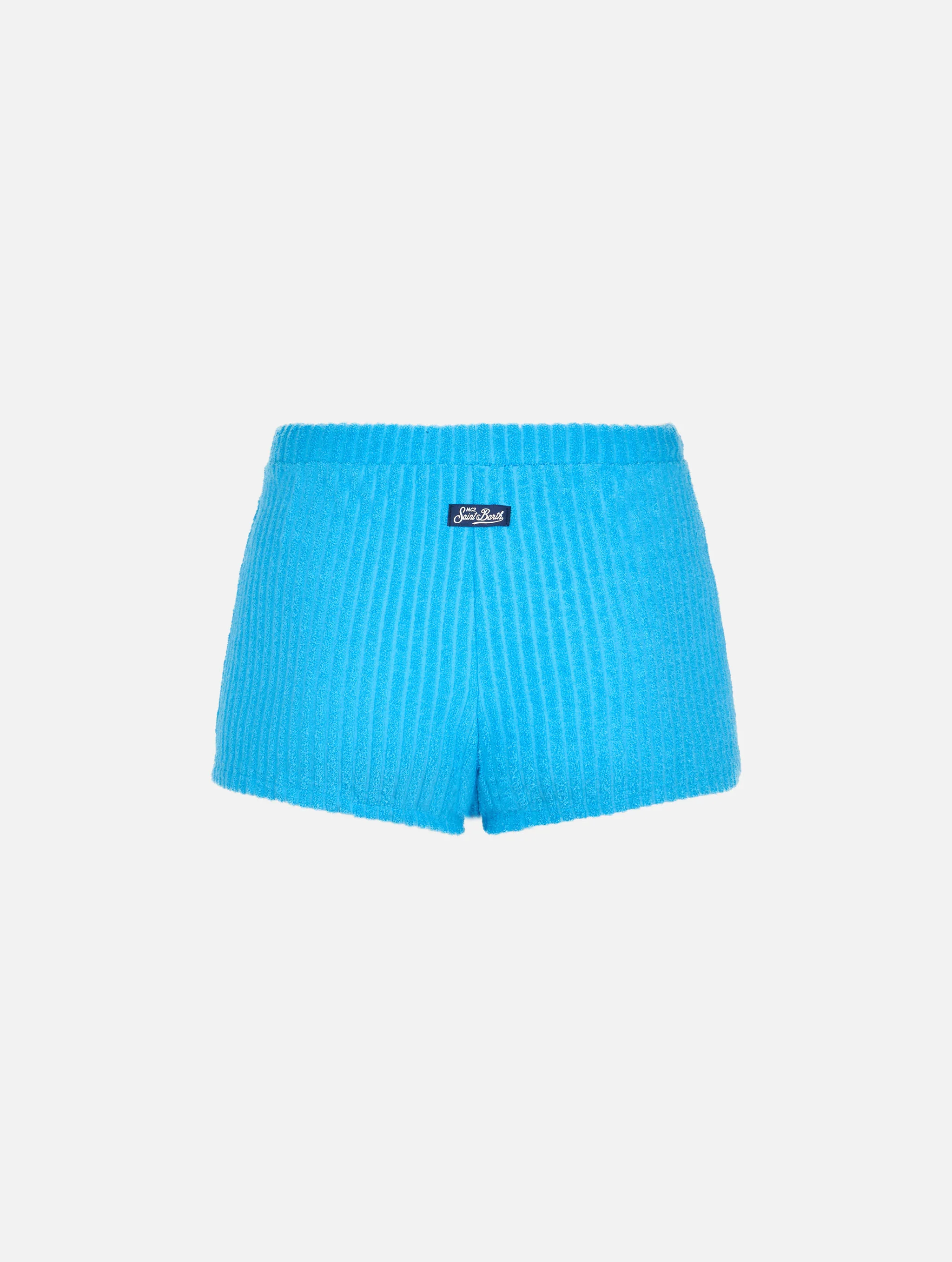 Sherlin turquoise striped terry shorts - Image 7