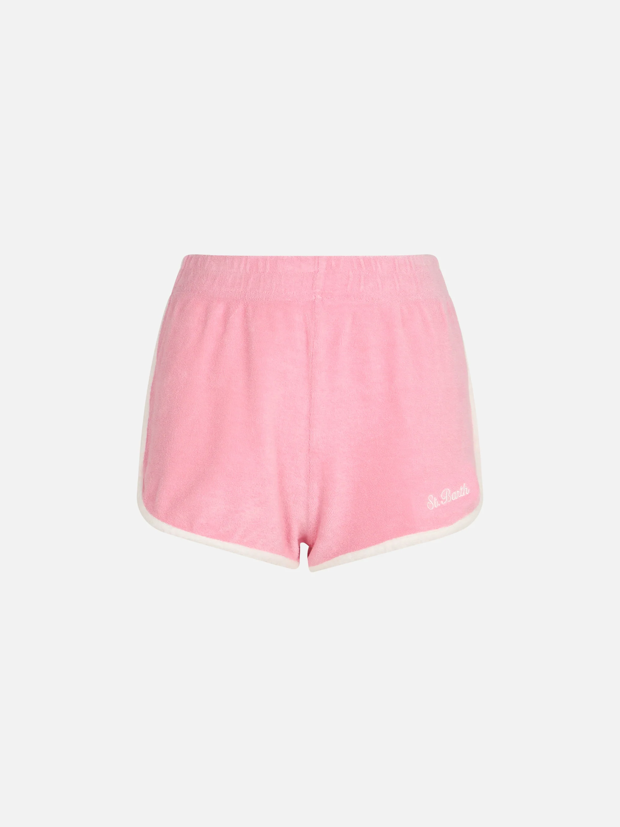 Francine terry shorts with piping and embroidery - Image 4