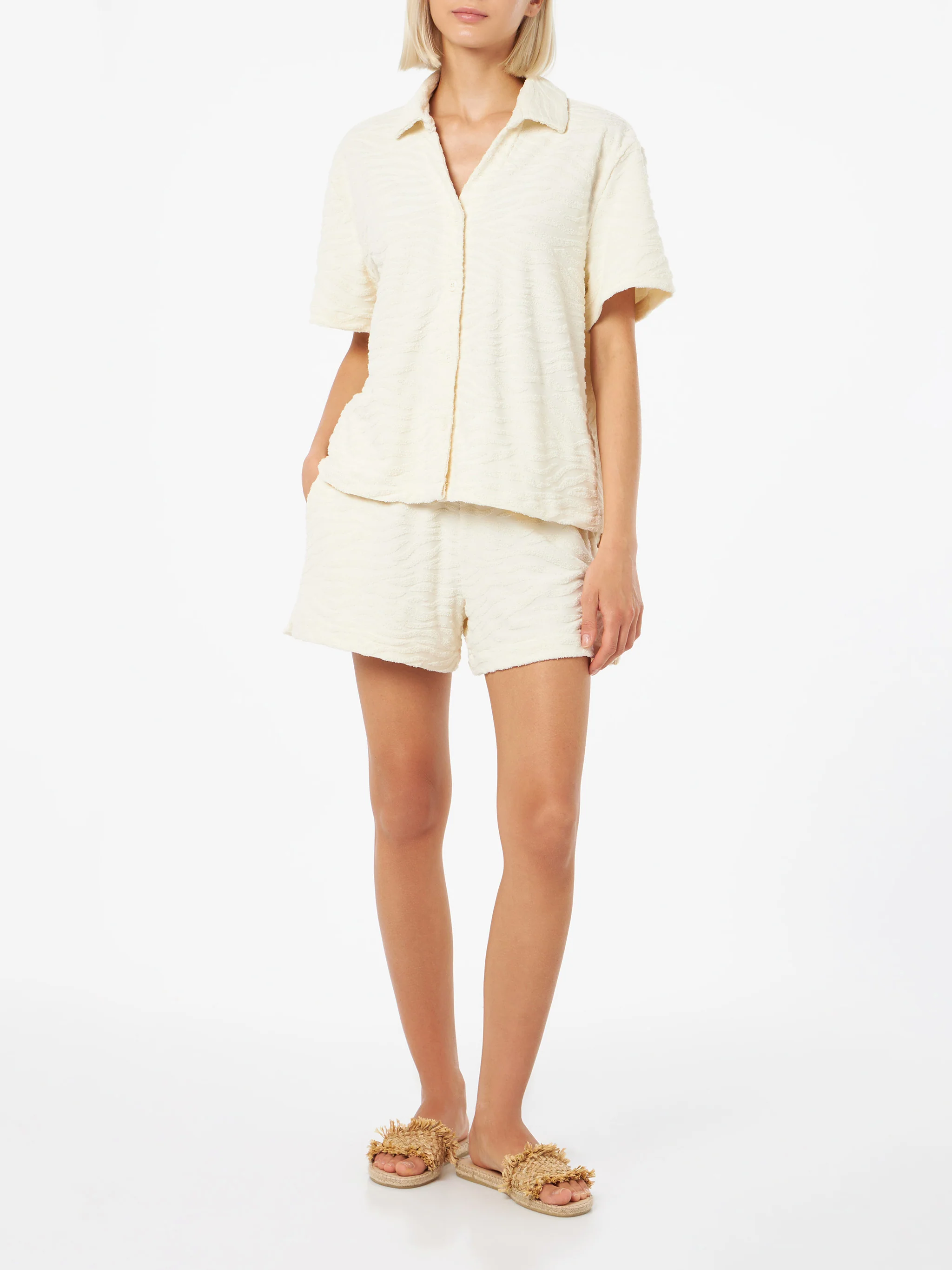 Meave zebra terry cotton shorts - Image 2