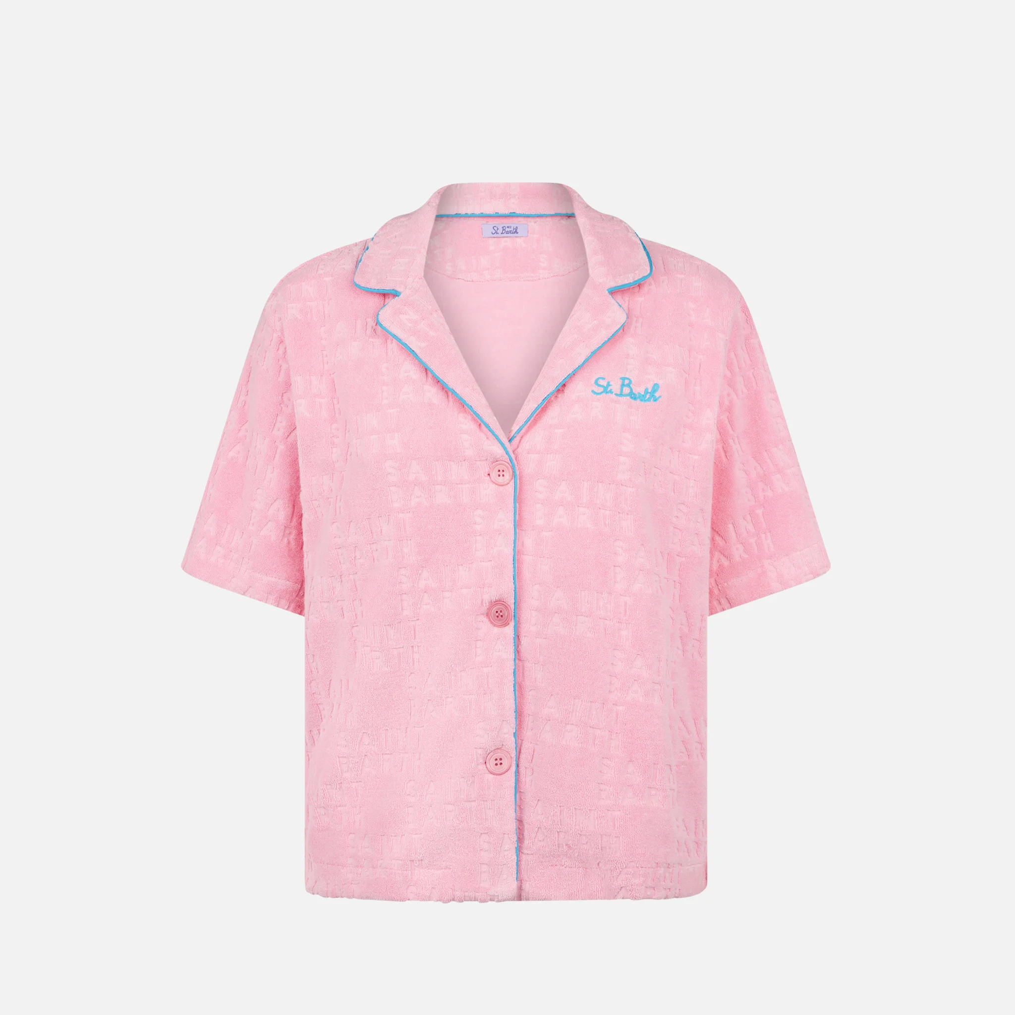 Whale terry cotton shirt with piping - Image 5