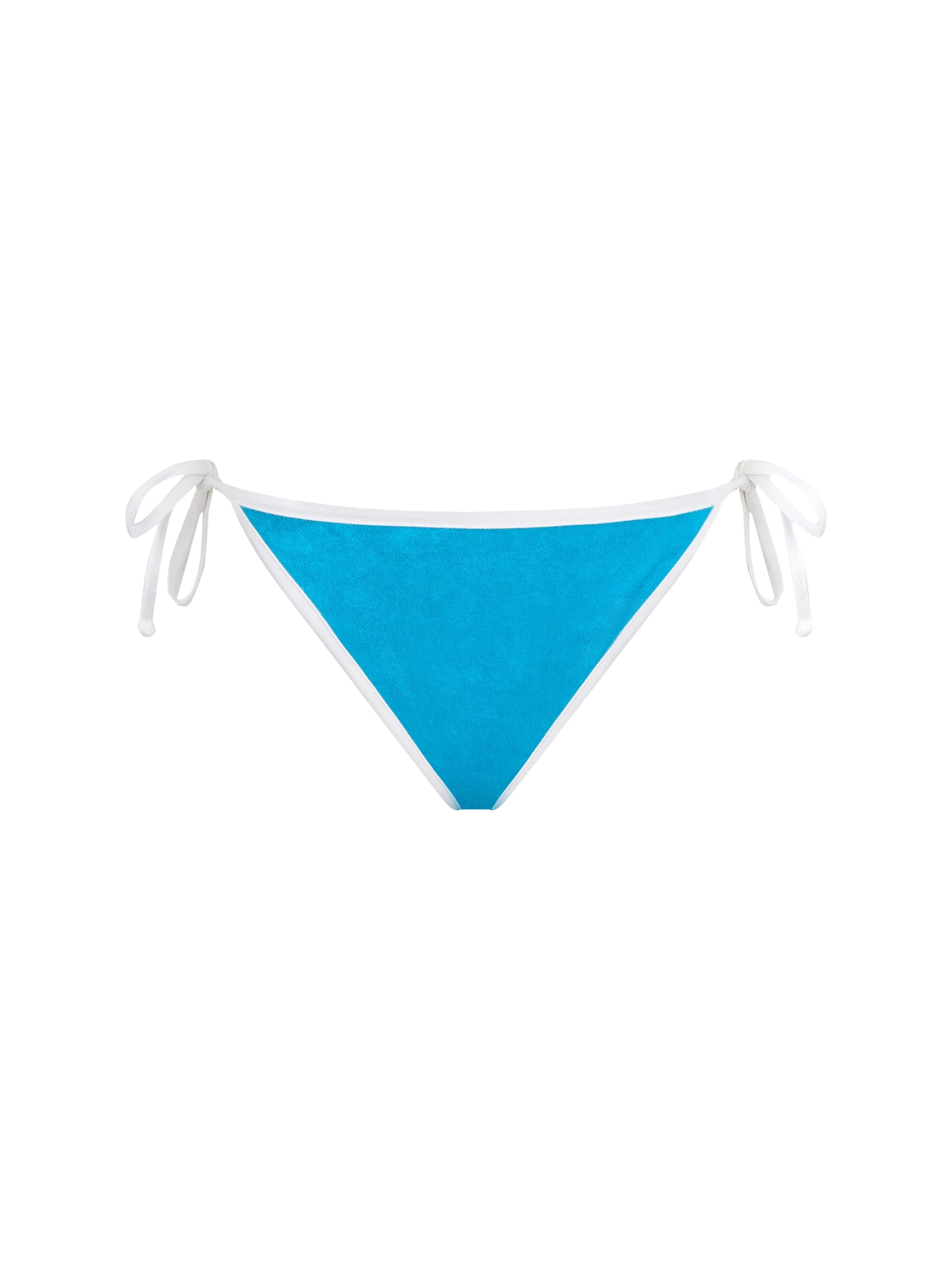 Green terry Virgo string swim briefs