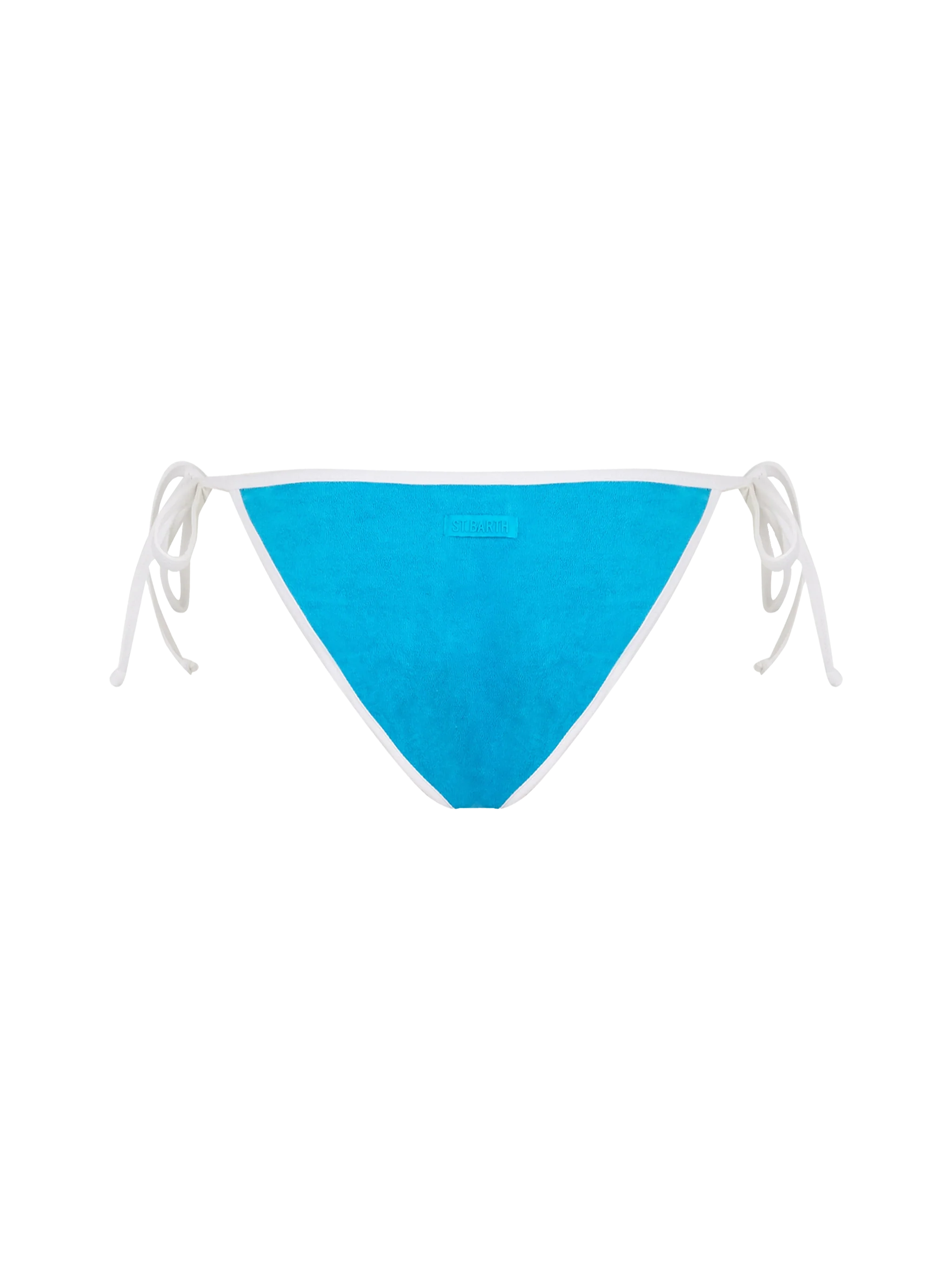 Green terry Virgo string swim briefs - Image 2