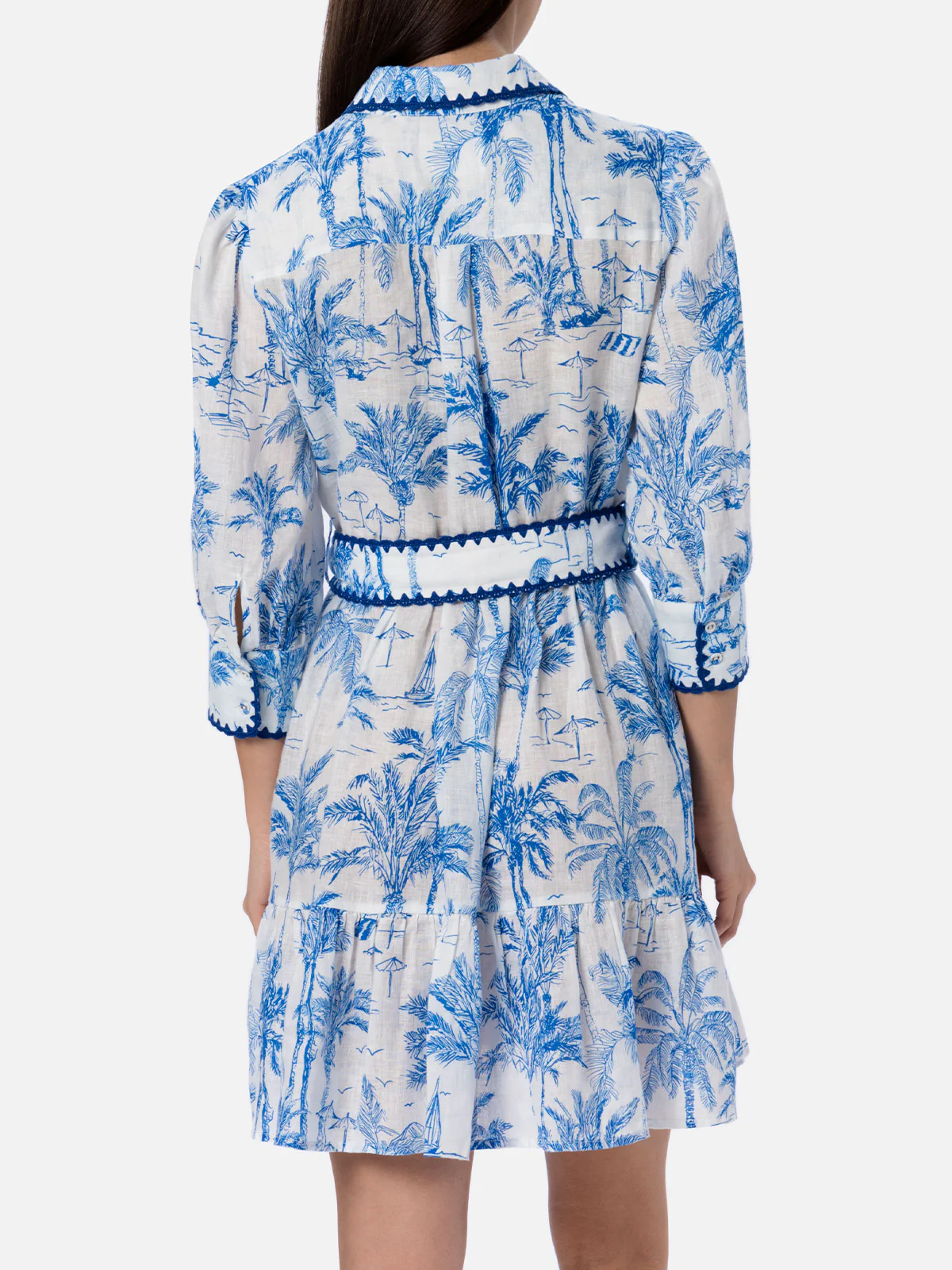 Daisi toile de jouy linen dress - Image 2