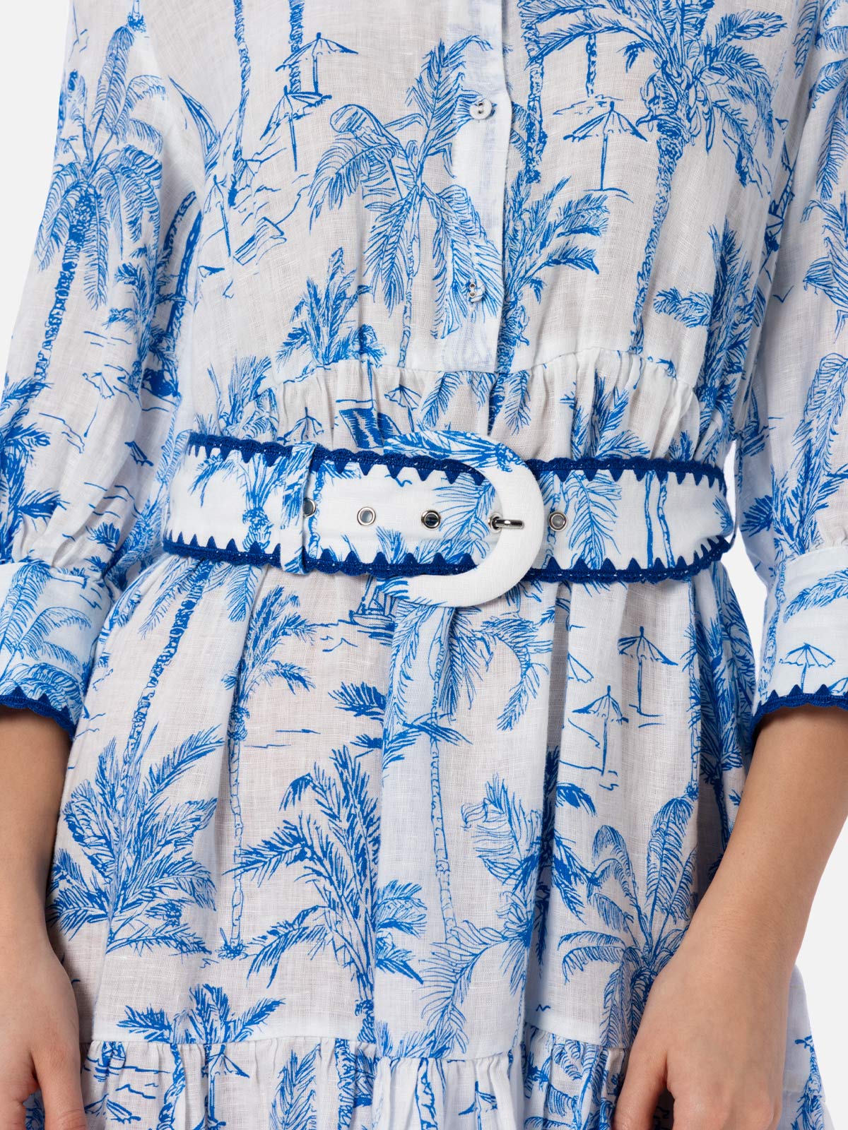 Daisi toile de jouy linen dress - Image 3