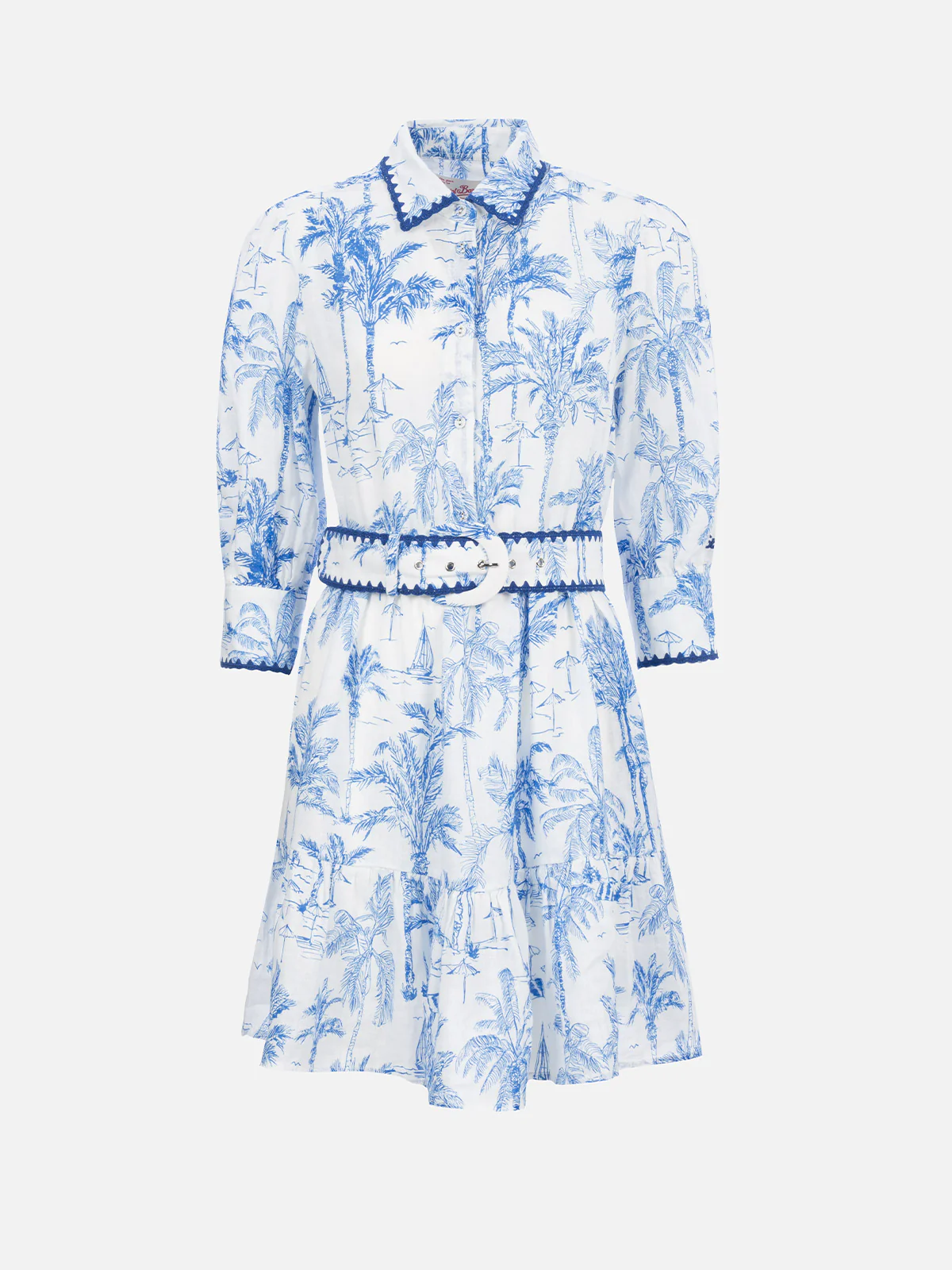 Daisi toile de jouy linen dress - Image 4