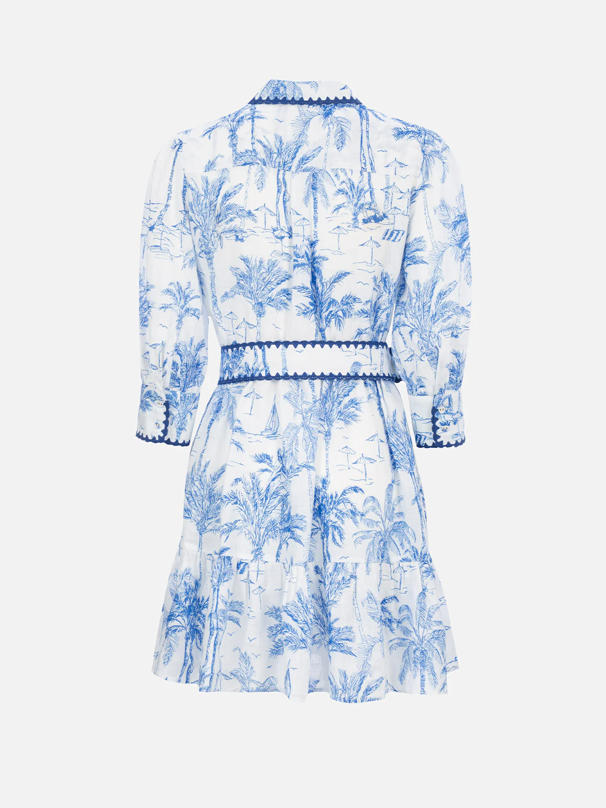 Daisi toile de jouy linen dress - Image 5