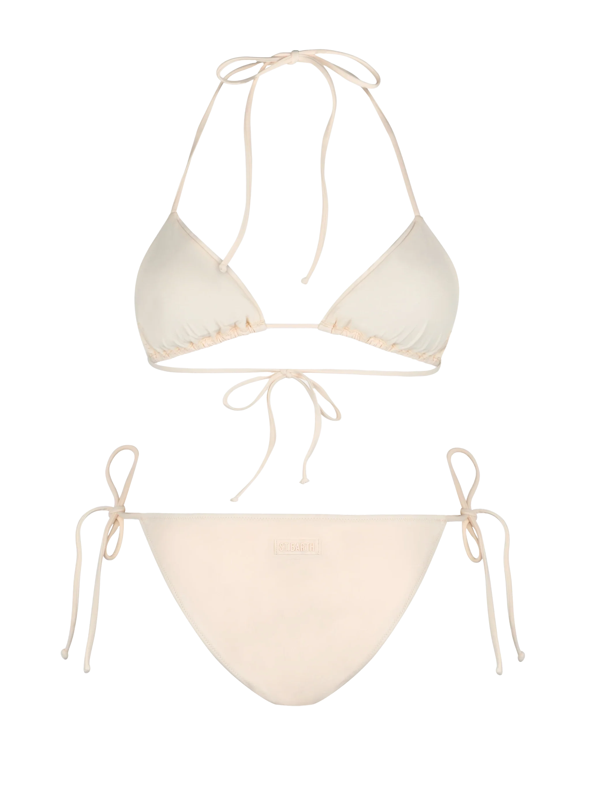 Annabelle Virgo beige rhinestone triangle bikini - Image 3