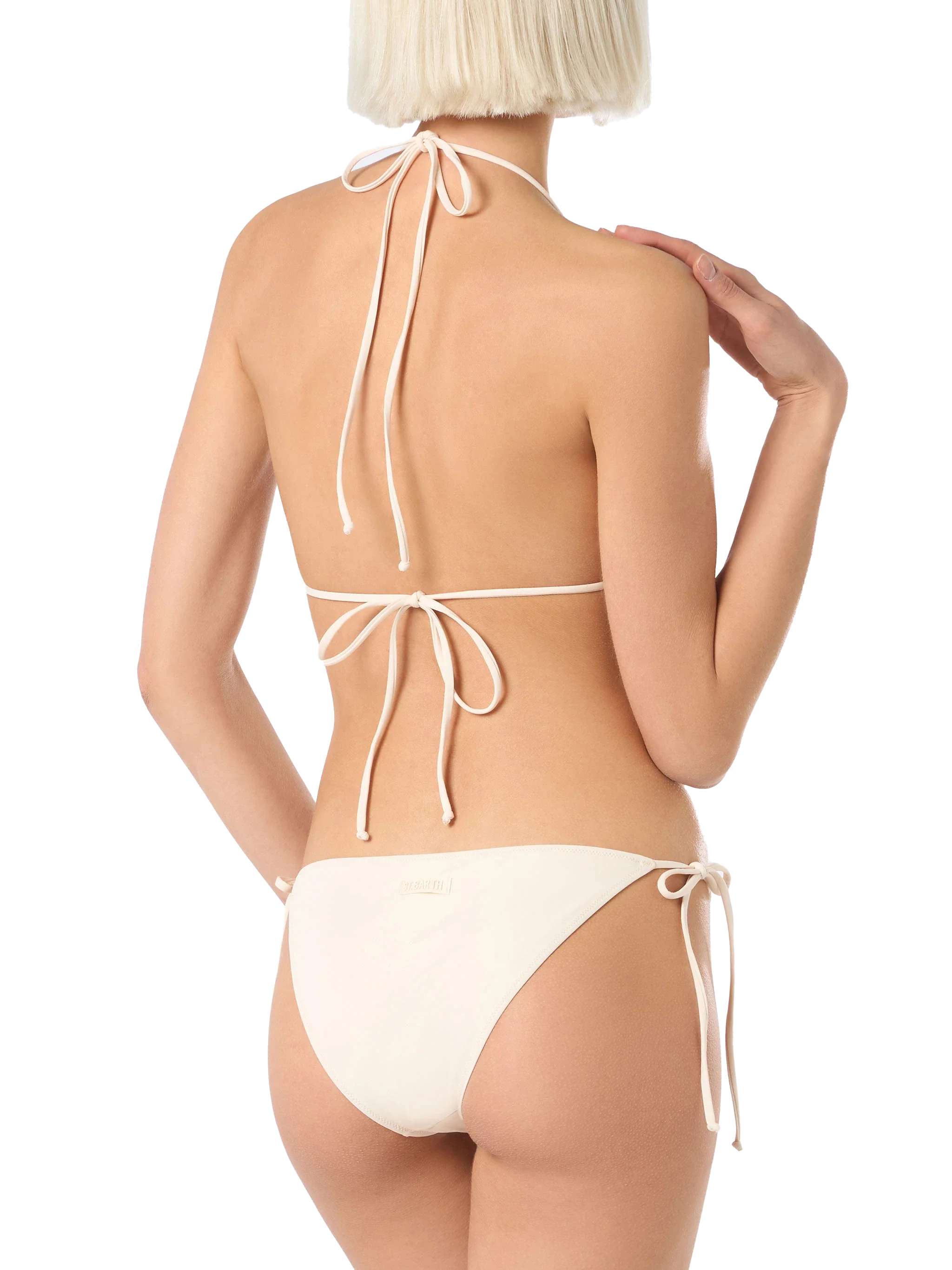 Annabelle Virgo beige rhinestone triangle bikini - Image 4