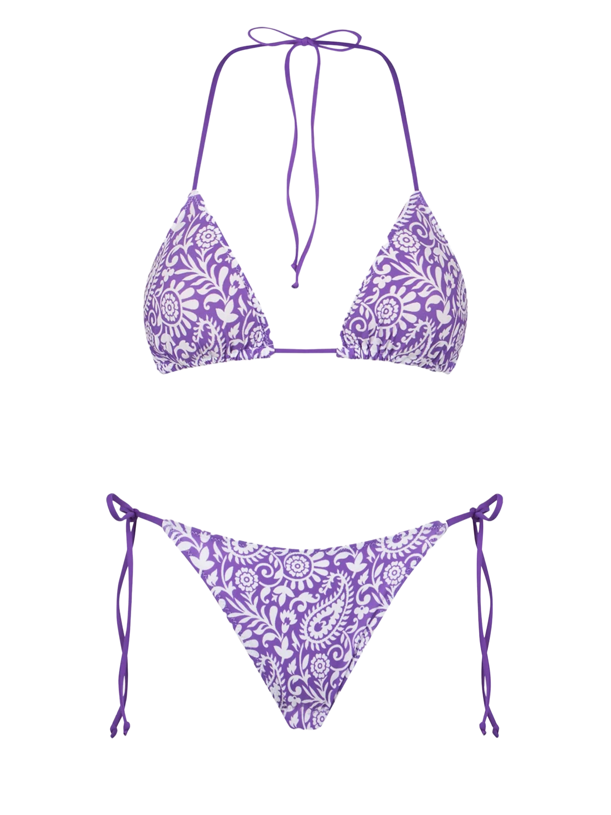Leah Marielle paisley triangle bikini