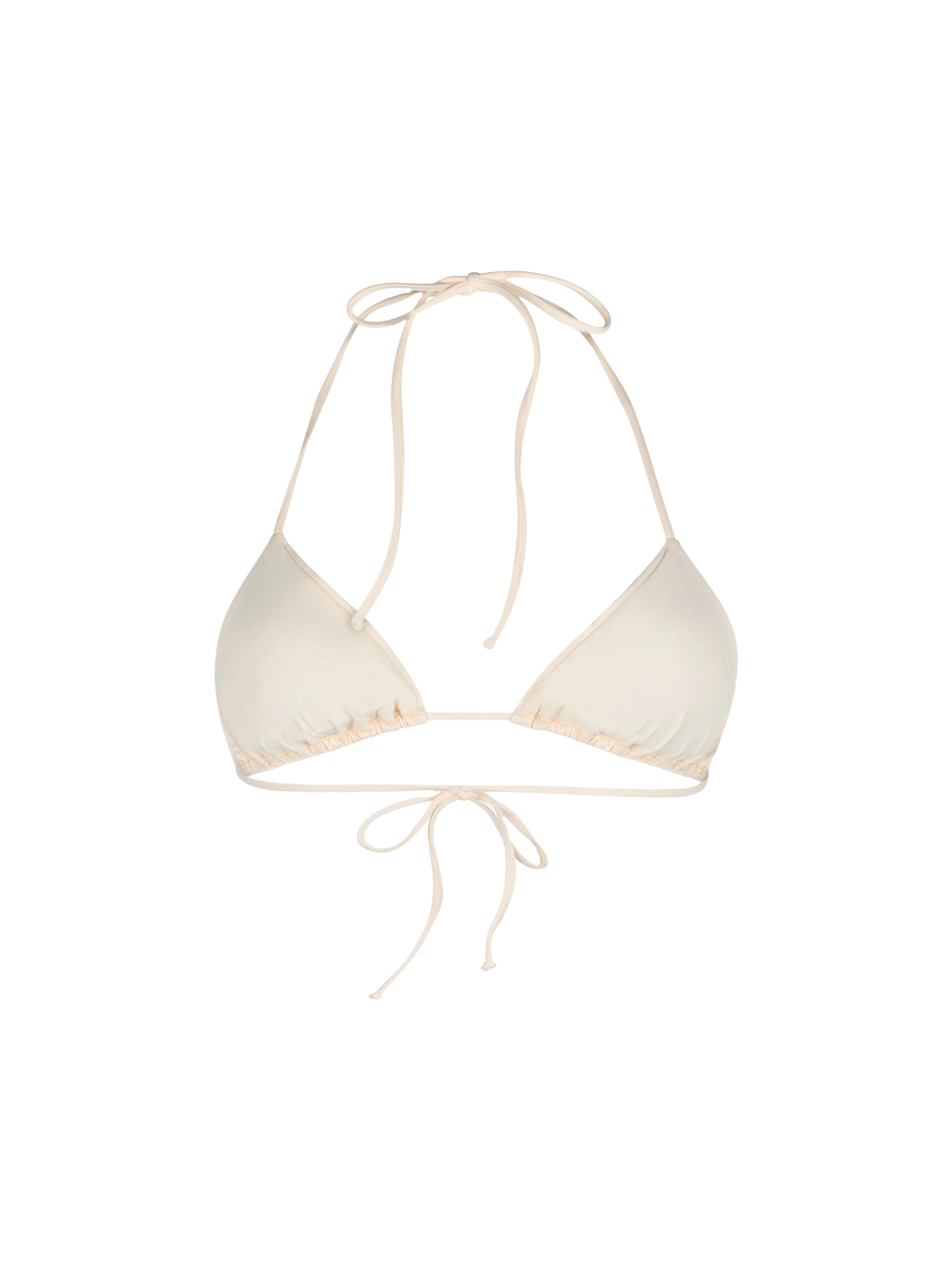 Nude Annabelle triangle bikini top with rhinestones - Image 2
