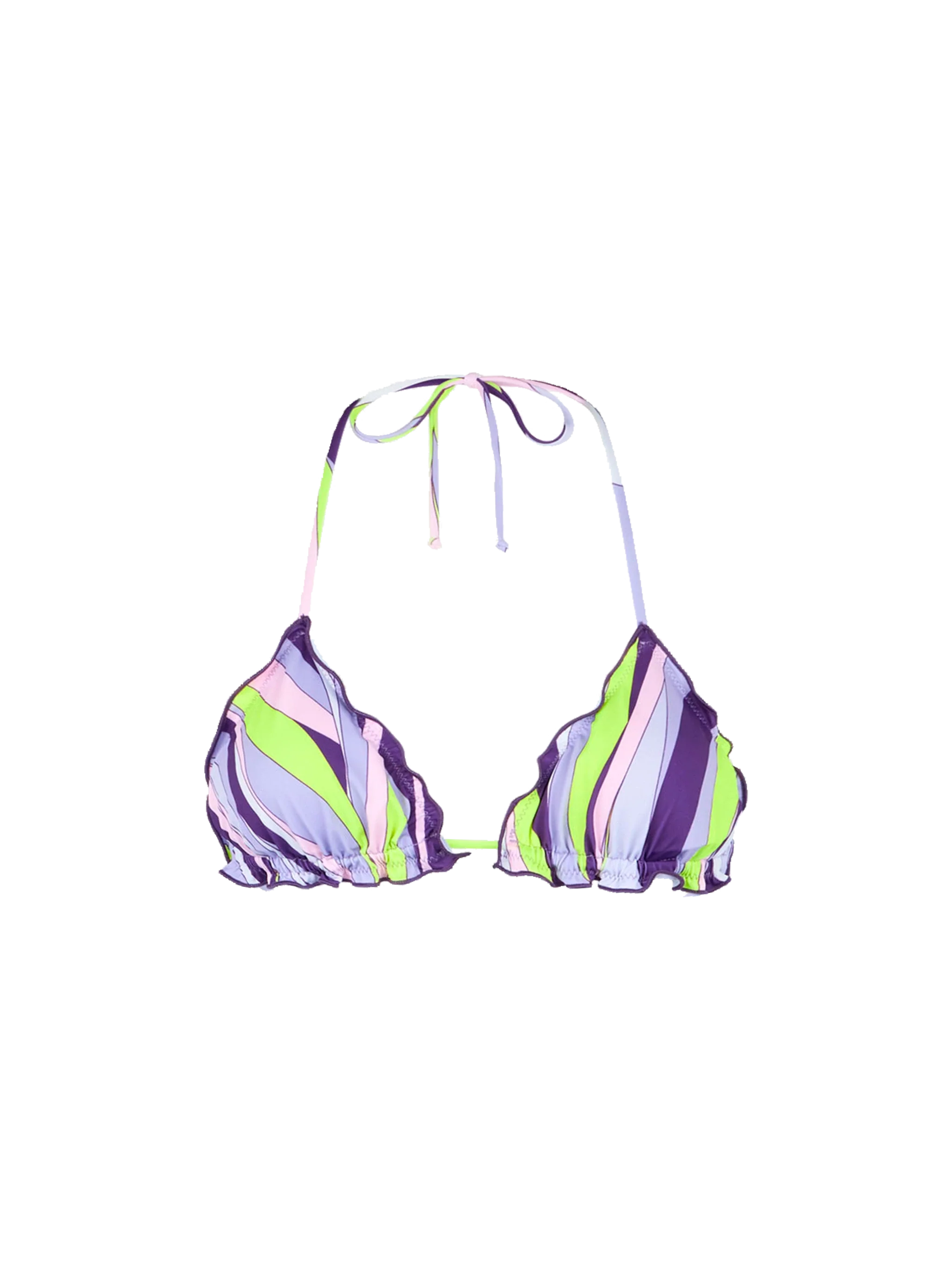 Sagittarius shape wave triangle bikini top